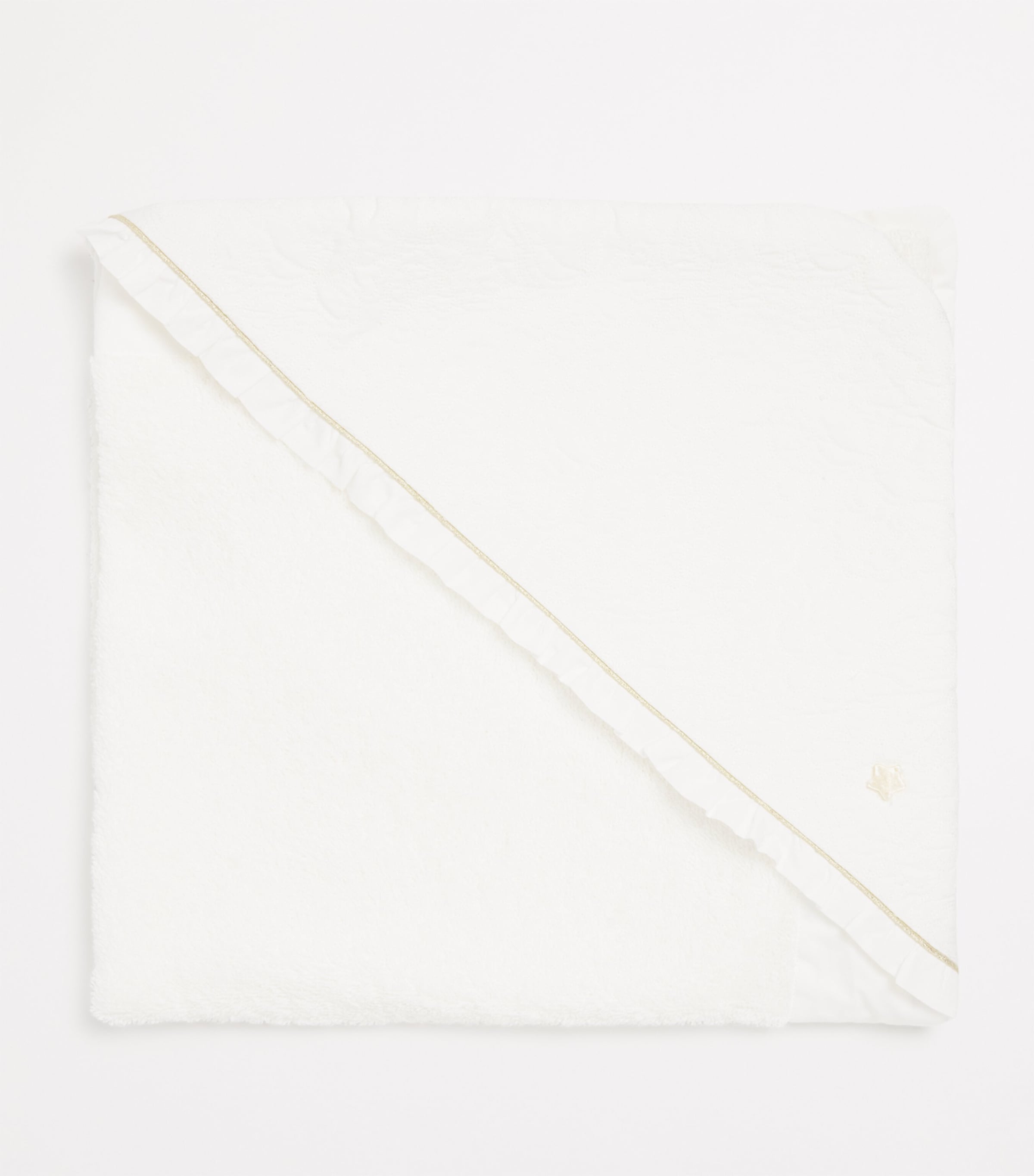 Cotton-Blend Hooded Towel (70cm x 70cm) 13NACRE Image 2