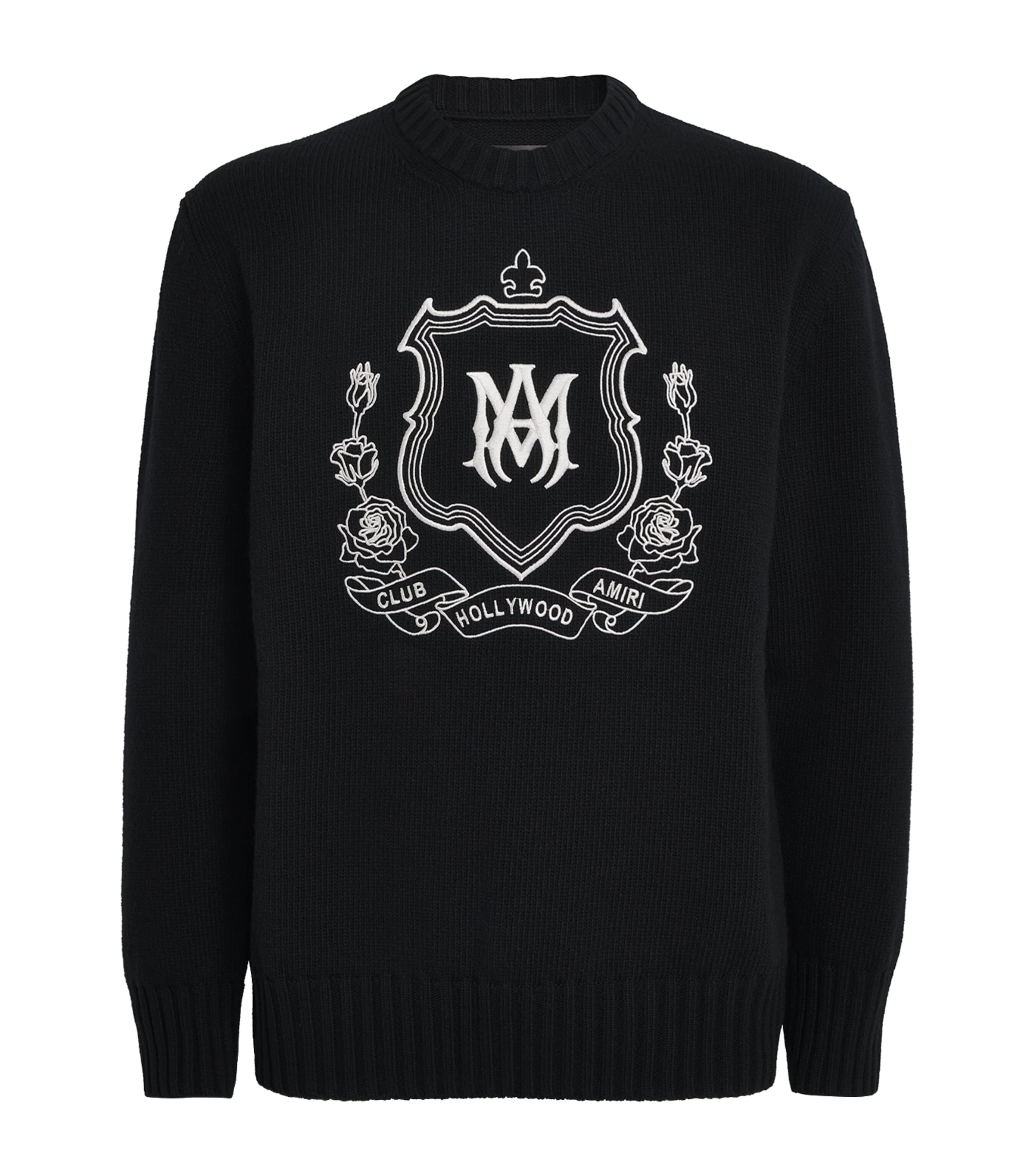 AMIRI Wool Crest Logo Sweater | Men Clothing | Knitwear | Jumpers | Designers | AMIRI