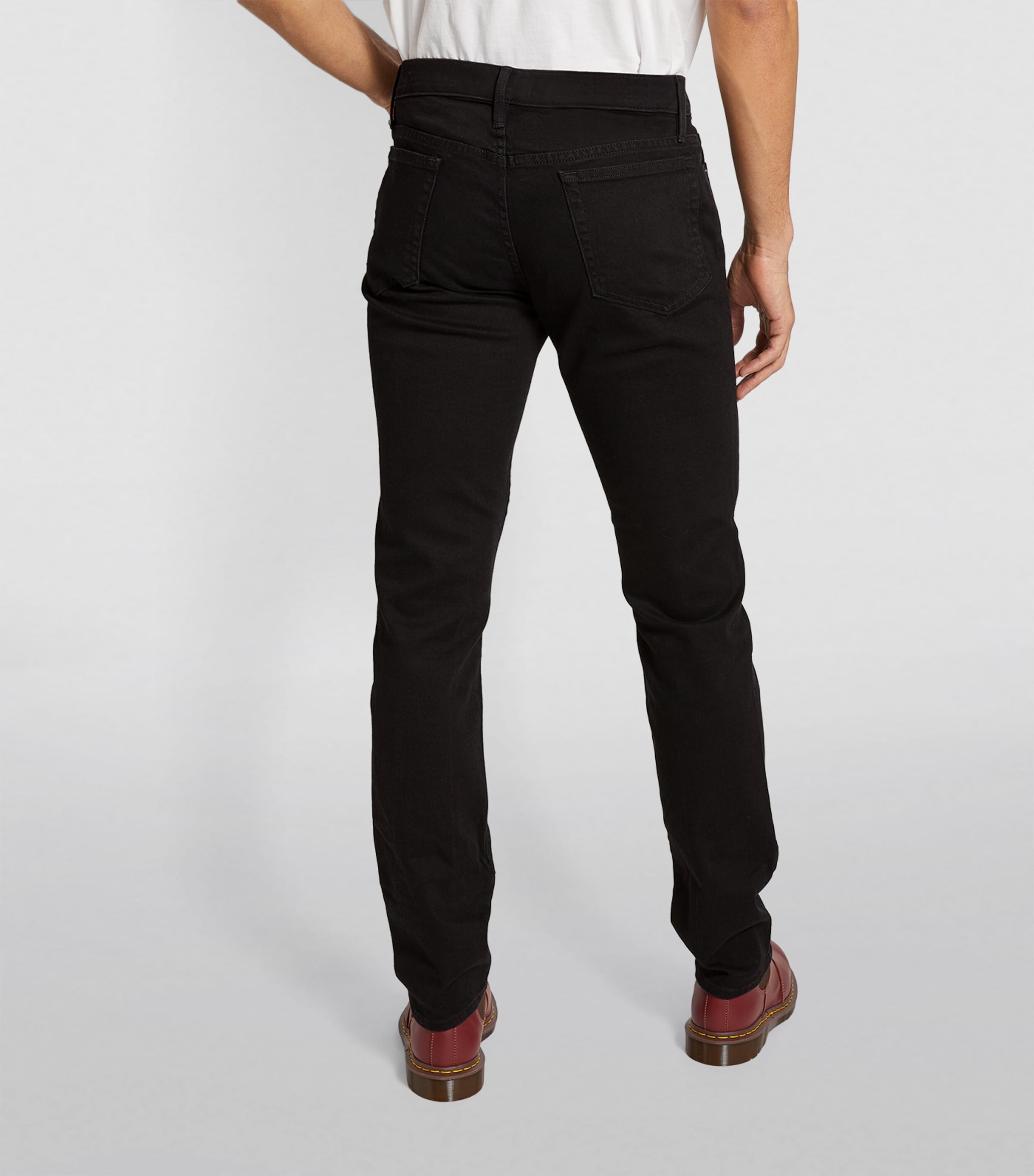 FRAME Mens Slim L'Homme Noir Jeans Noir Image 4