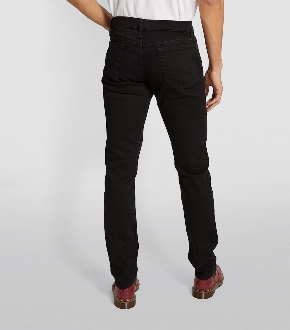 FRAME Mens Slim L'Homme Noir Jeans Noir Image 4