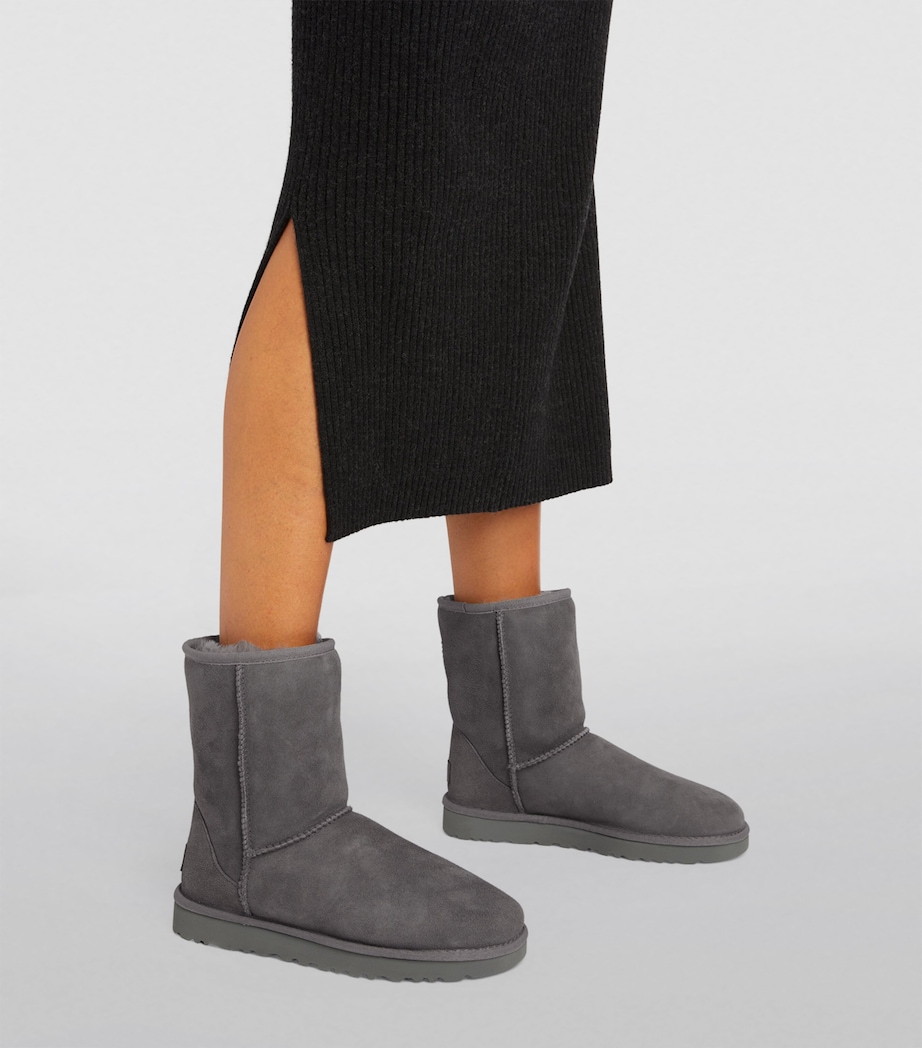 UGG Classic Short II Suede Boots Grey Image 2