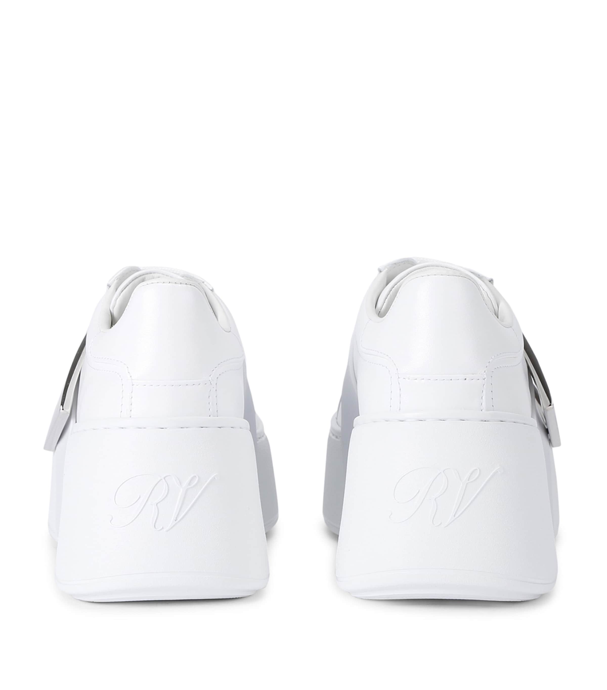 Leather Viv Skate Platform Sneakers WHITE Image 2