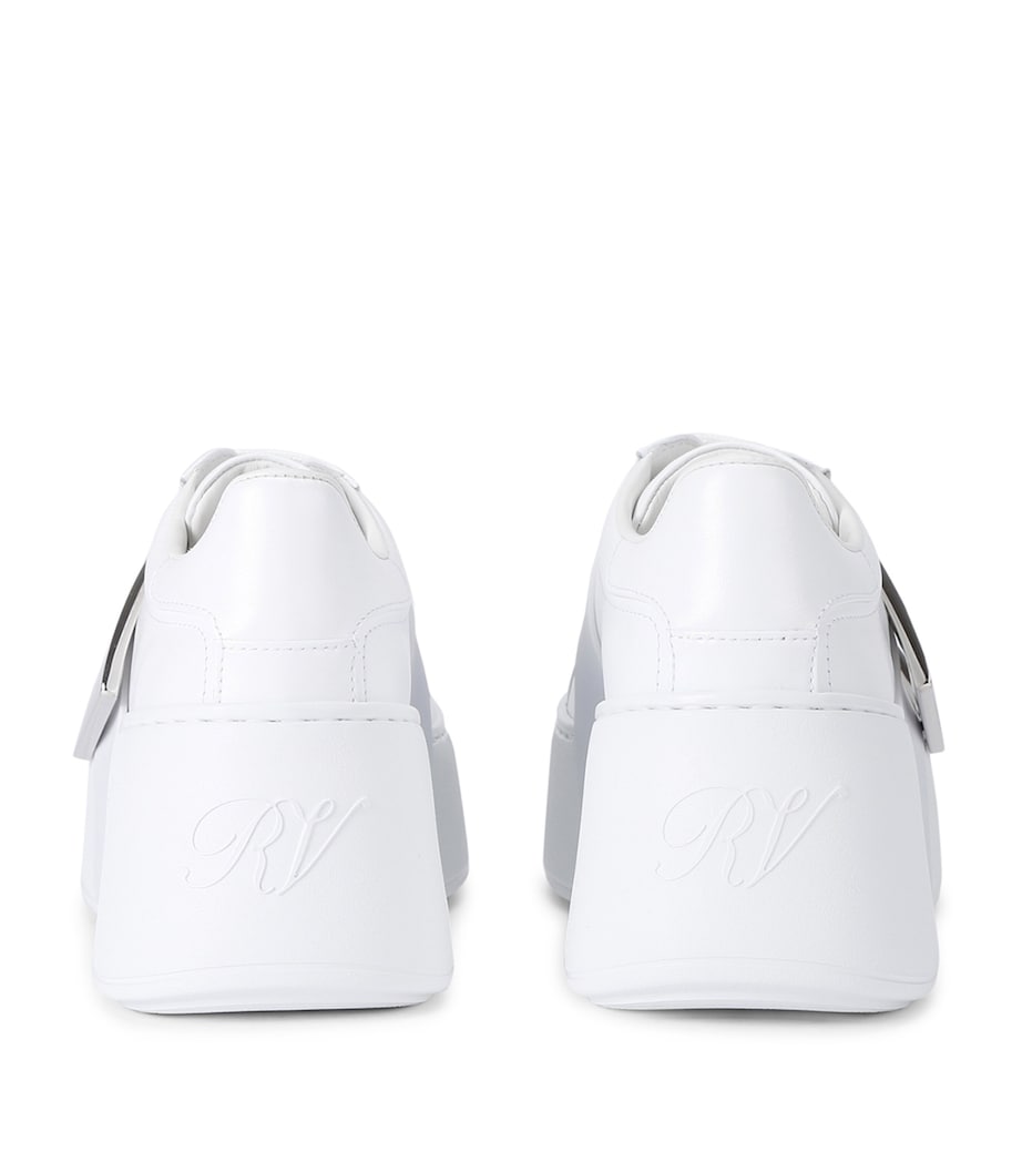 Leather Viv Skate Platform Sneakers WHITE Image 2