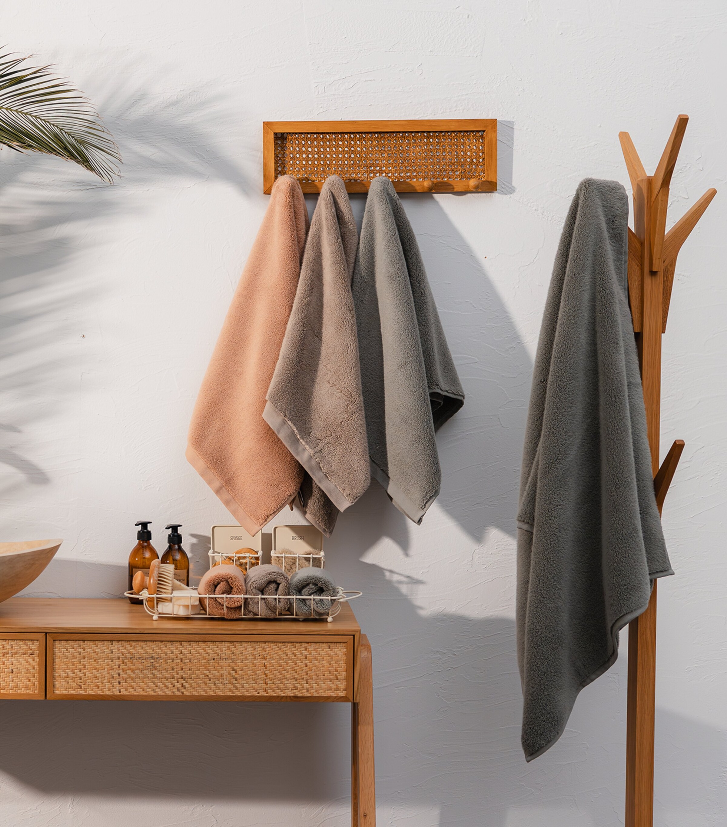 Hamam Organic Cotton Olympia Bath Sheet (100cm x 180cm) Dark Frost Image 2