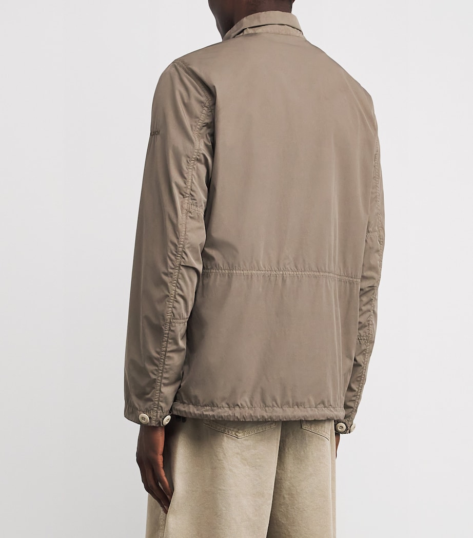 Woolrich Mens Garment-Dyed Field Jacket White Pepper Image 4
