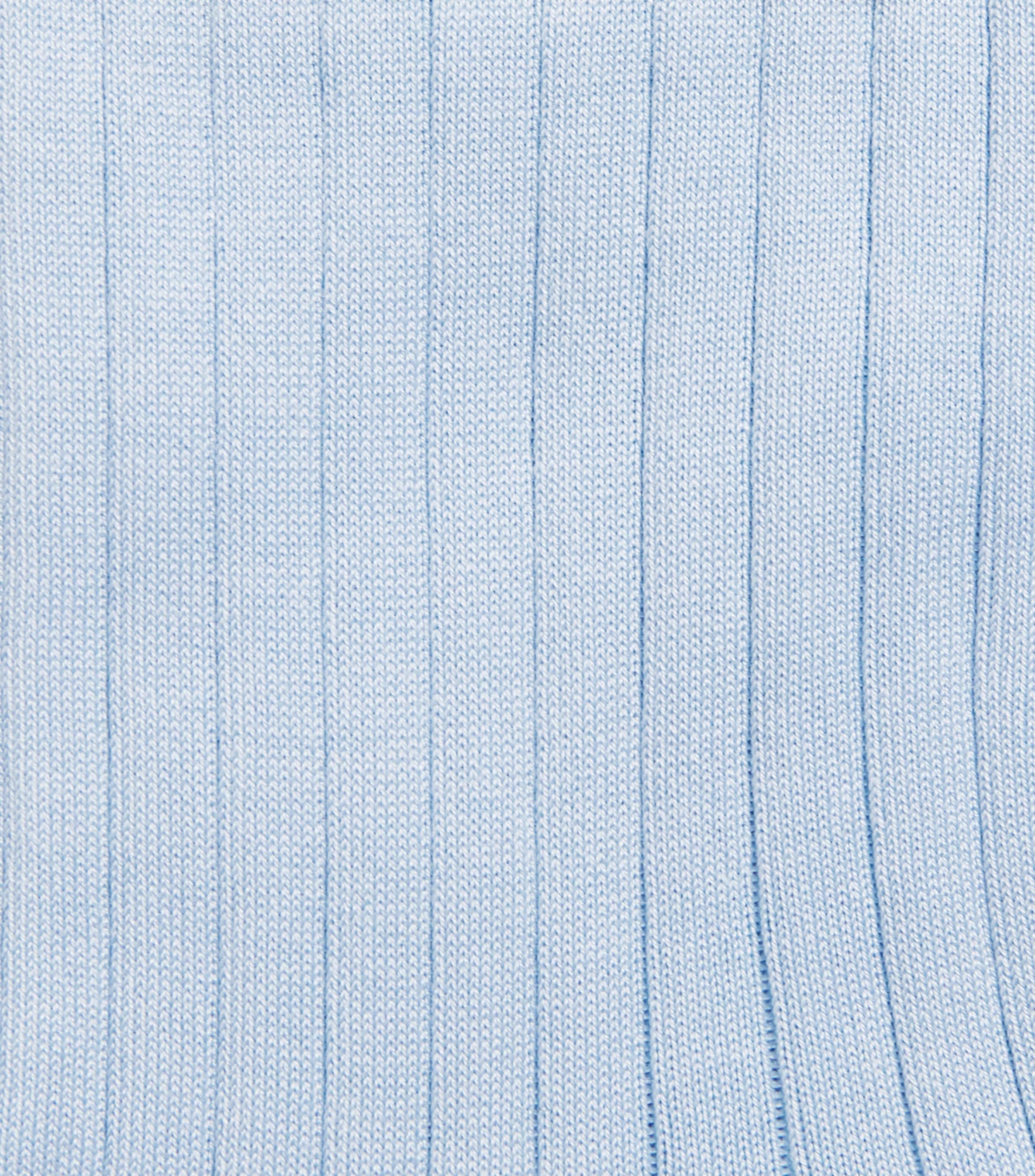 Cotton-Blend Ribbed Socks BLUE Image 2