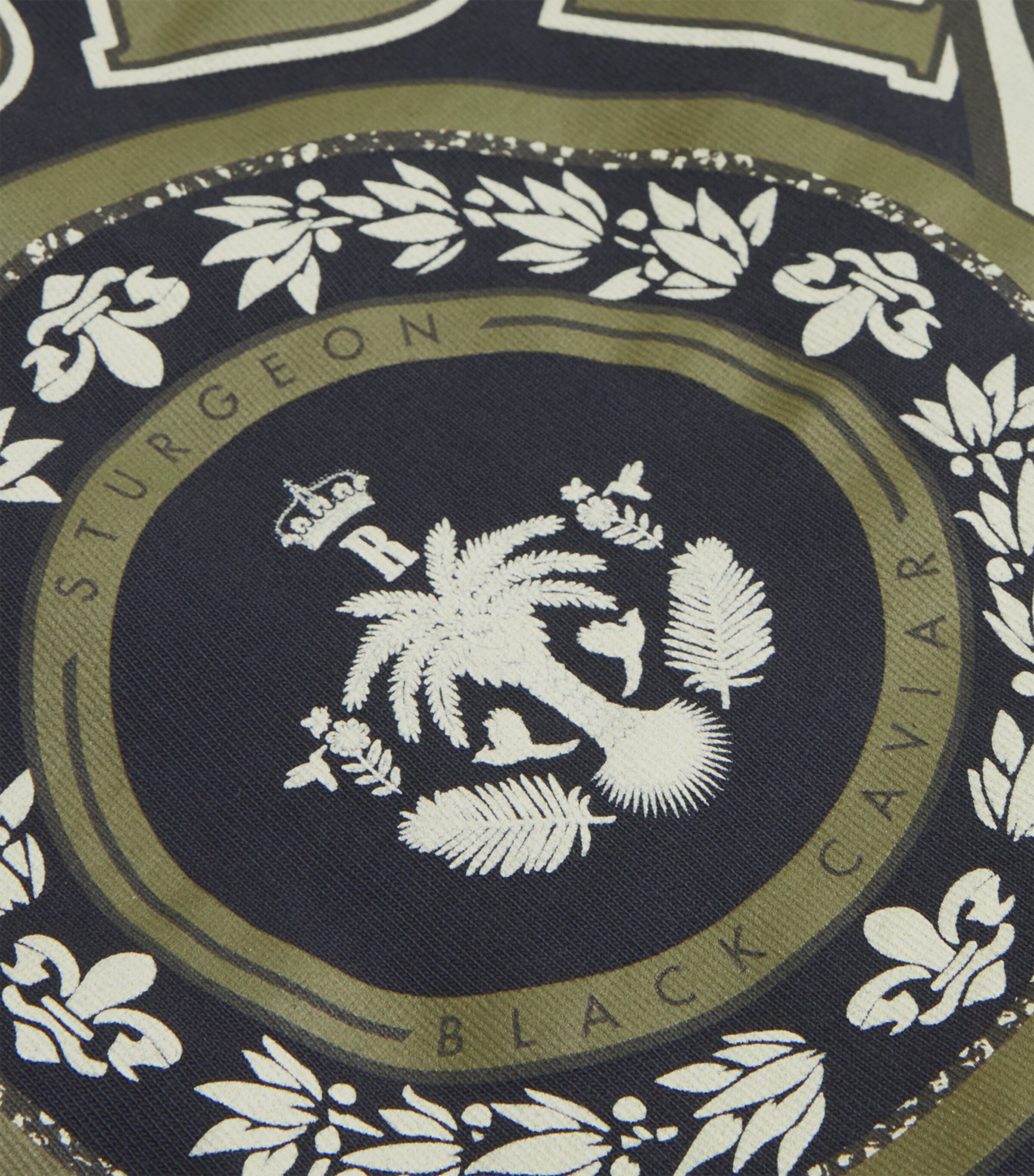 Cotton Logo Caviar T-Shirt VTG BLACK 2306 Image 5