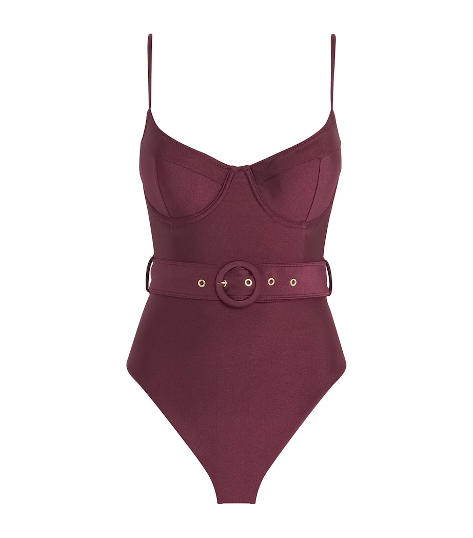 Underwired Belted Noa Swimsuit SANGRIA Image 1