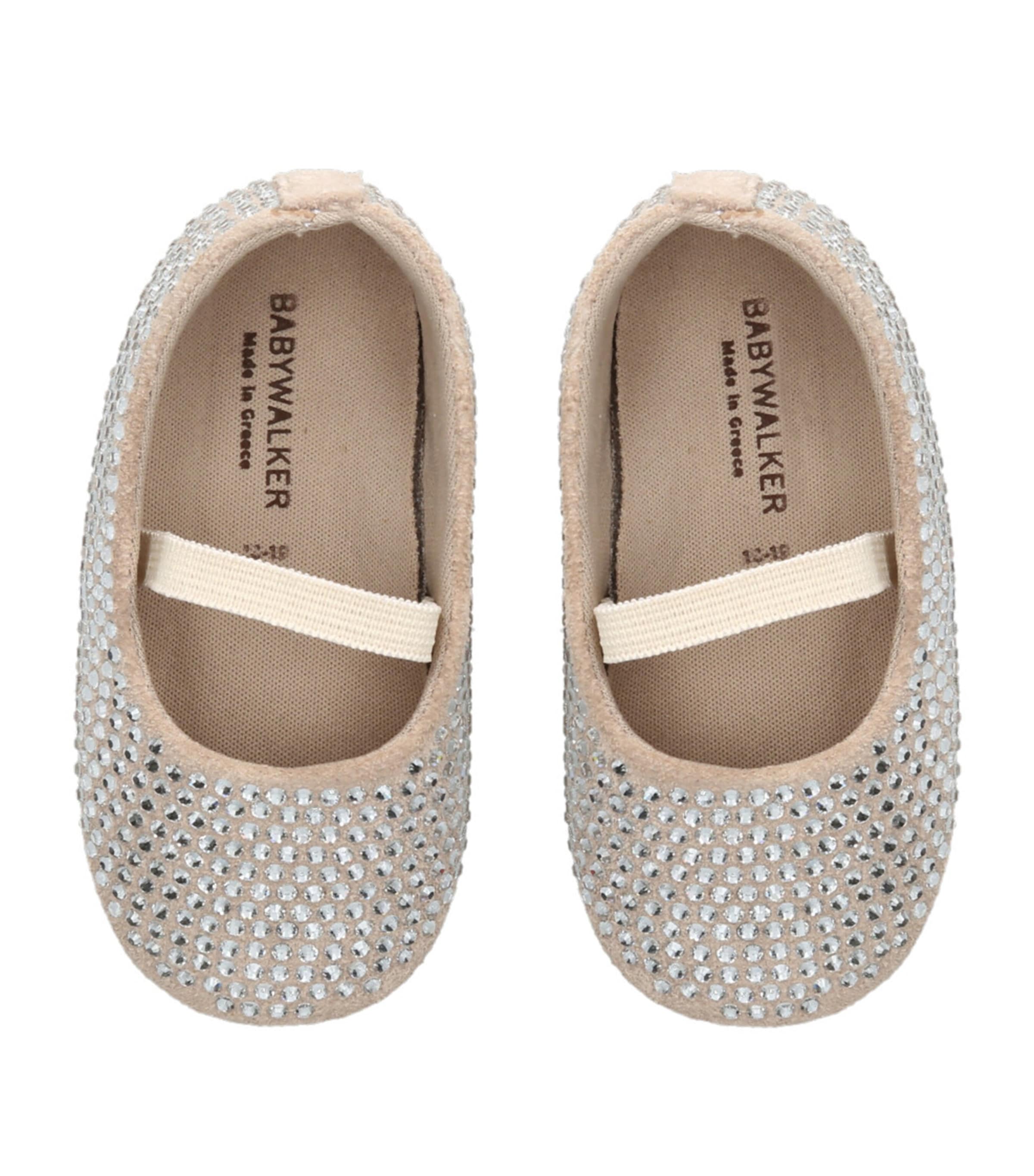 Crystal-Embellished Mary Janes CREAM Image 4