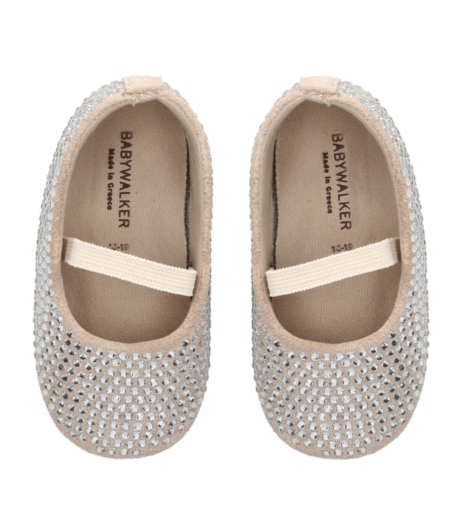 Crystal-Embellished Mary Janes CREAM Image 4