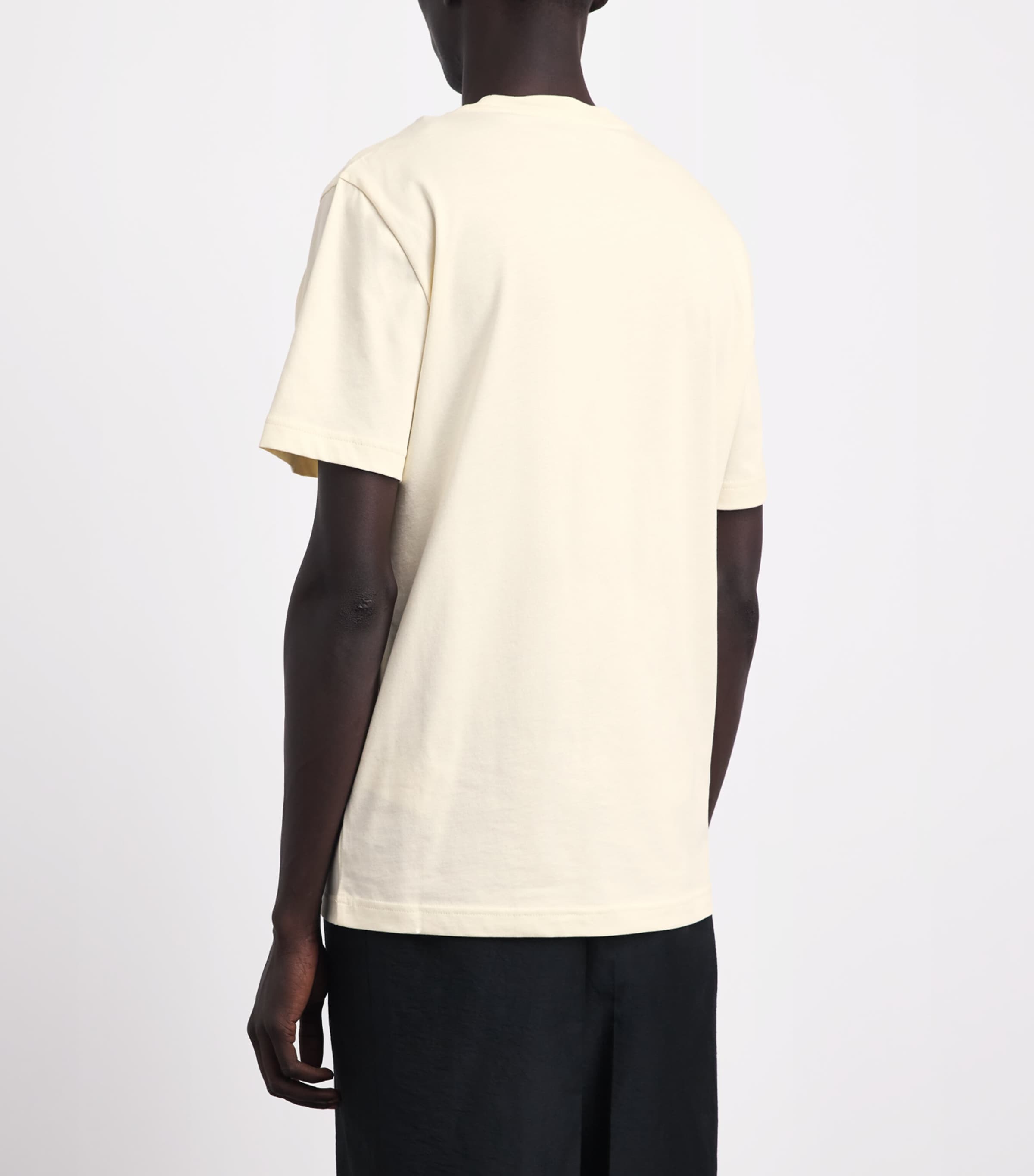 Moncler Mens Cotton Logo-Patch T-Shirt Image 5