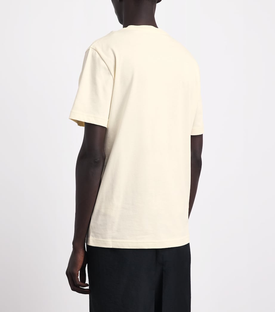 Moncler Mens Cotton Logo-Patch T-Shirt Image 5