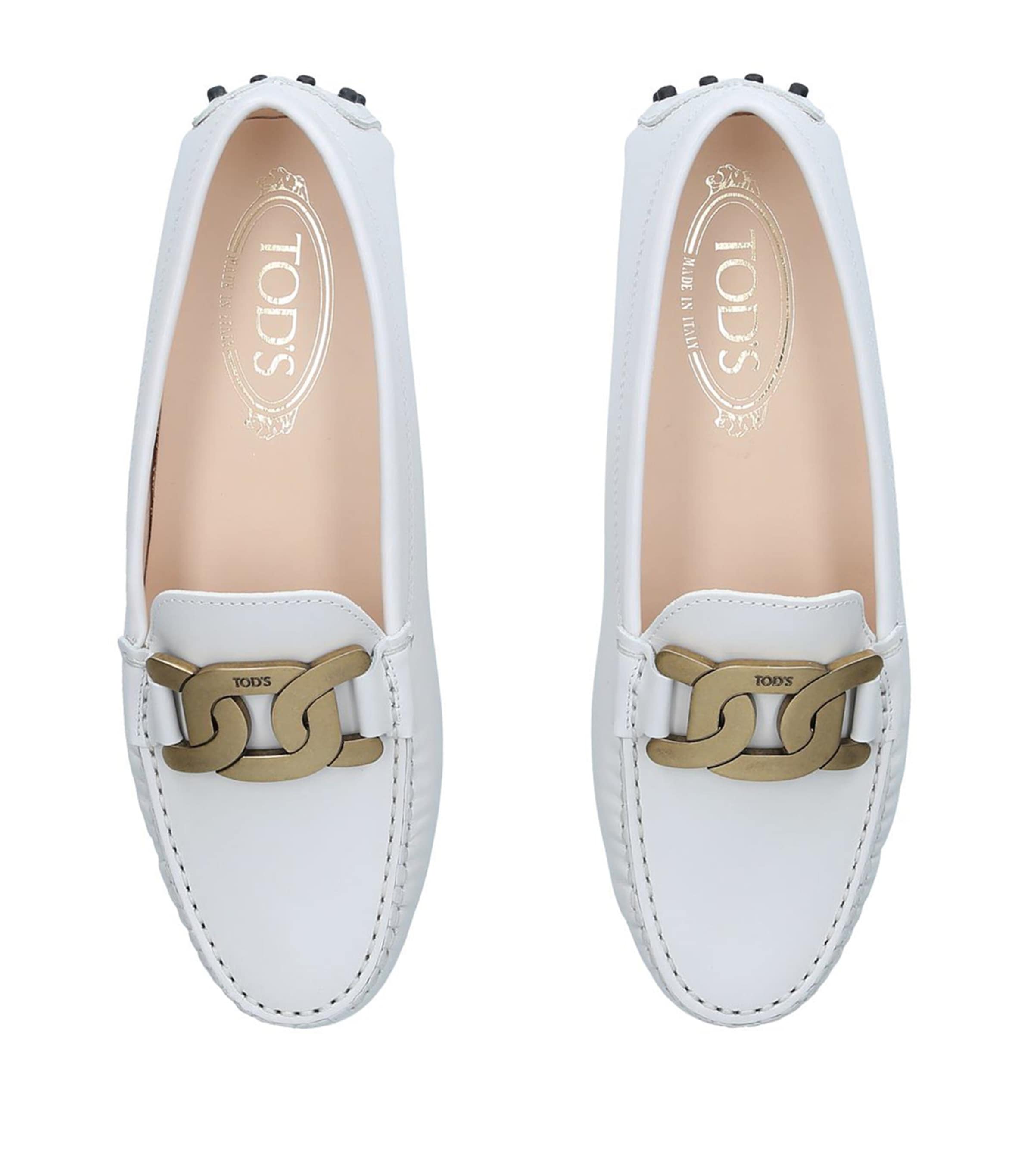 Leather Kate Gommino Driving Shoes BEIGE Image 4