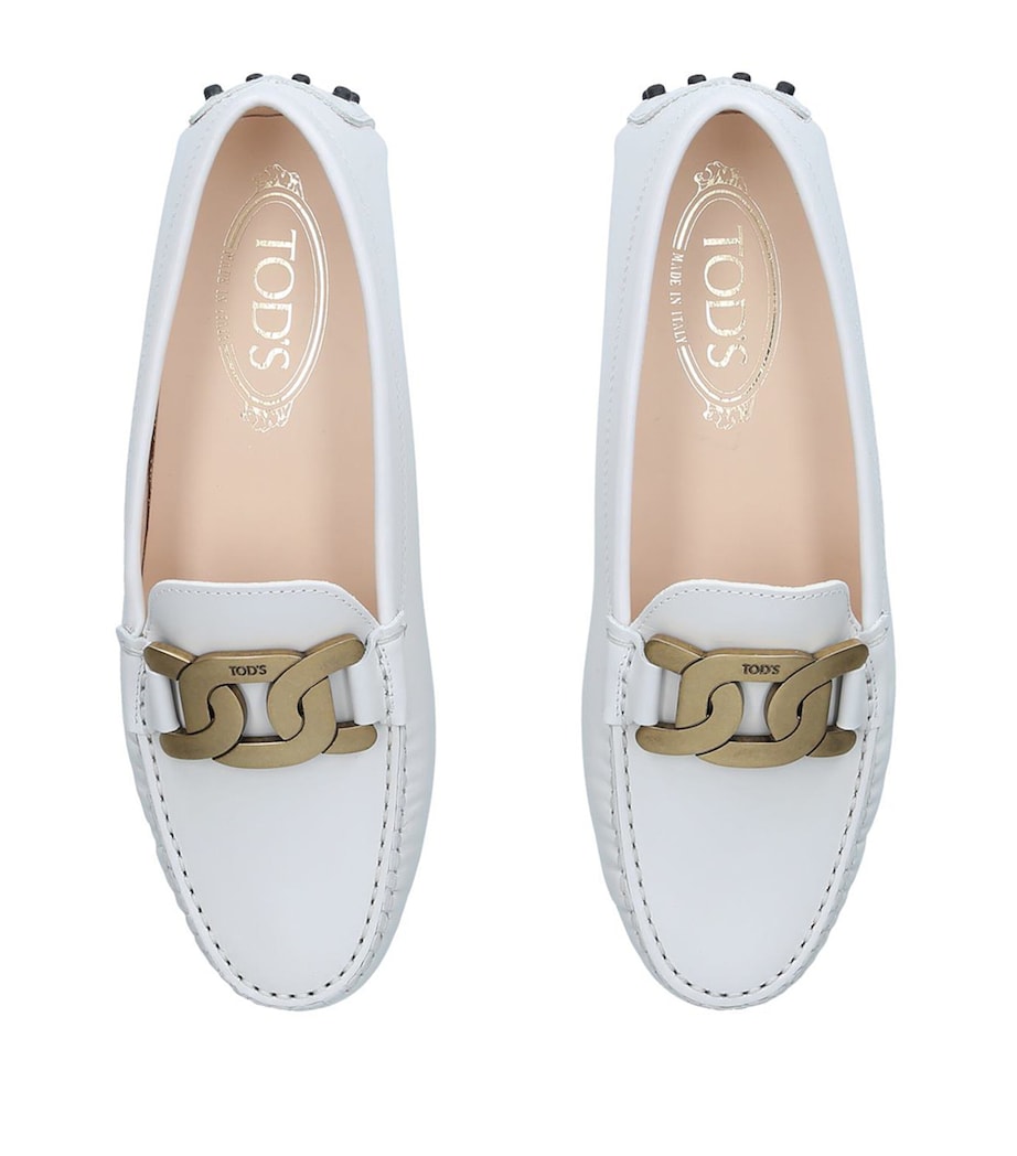 Leather Kate Gommino Driving Shoes BEIGE Image 4