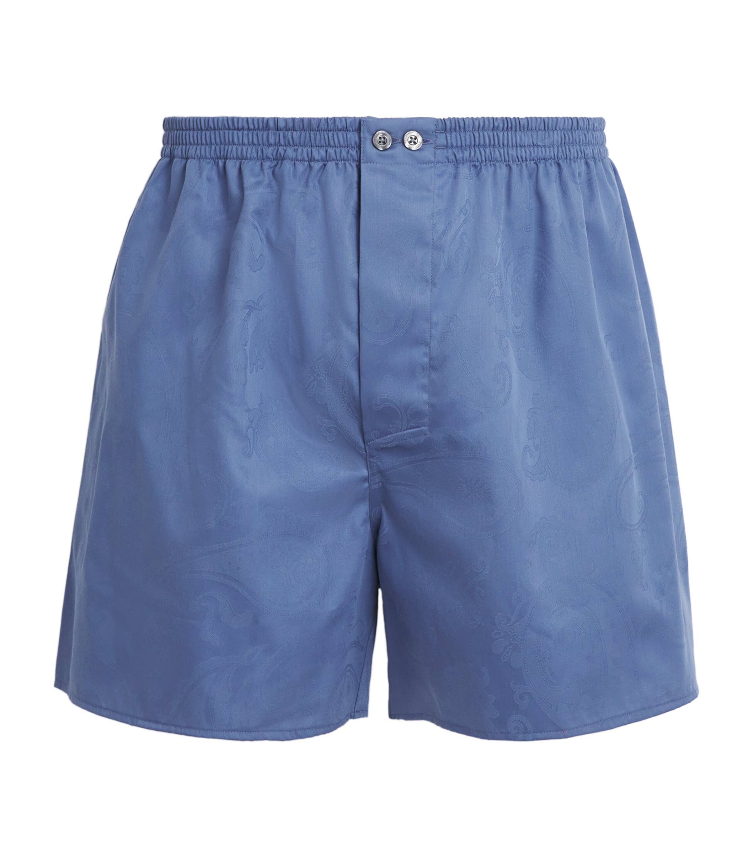 Zimmerli Cotton Jacquard Boxers In Blue