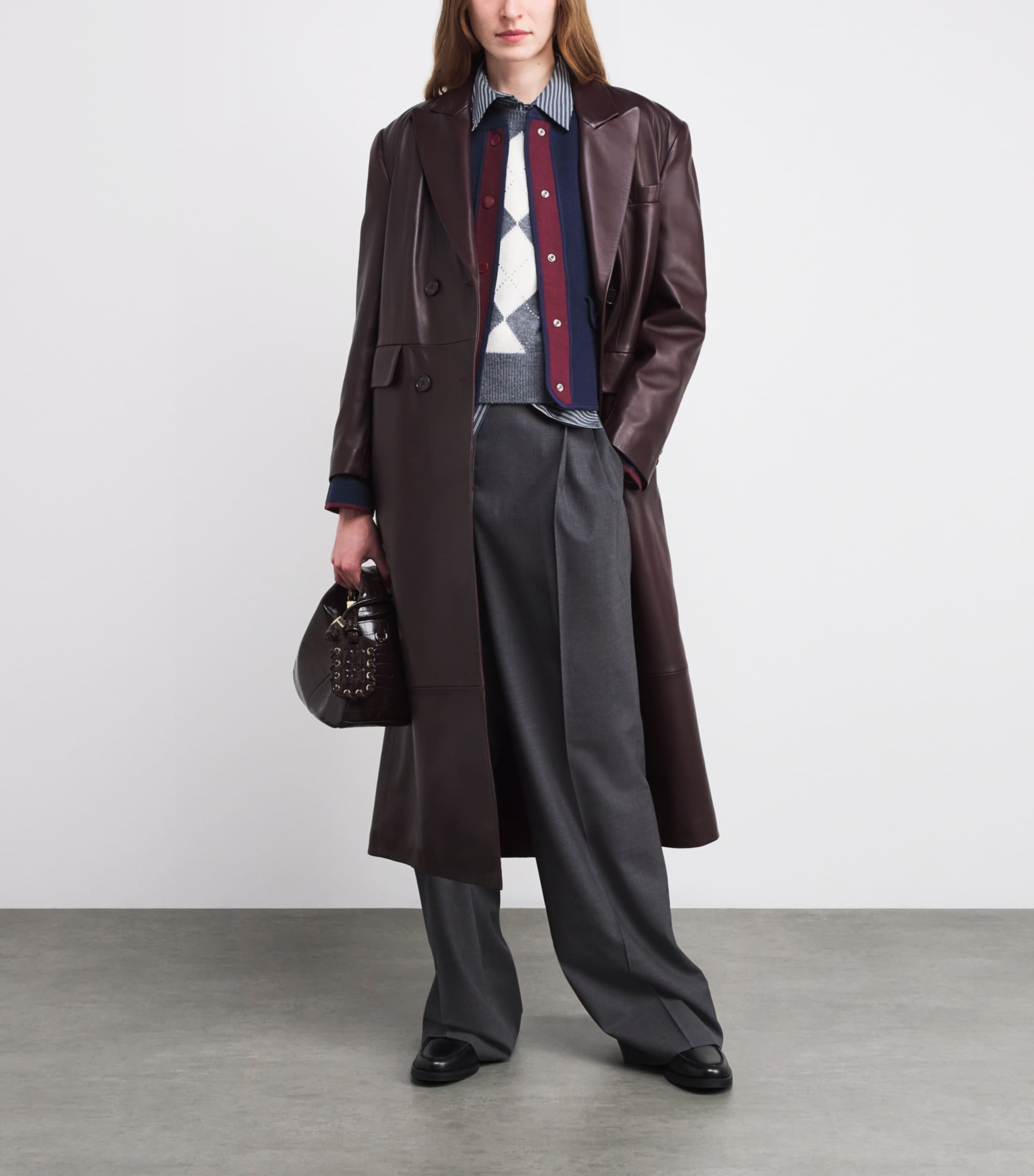 Two-Tone Cardigan DUAL-COLOR Image 2