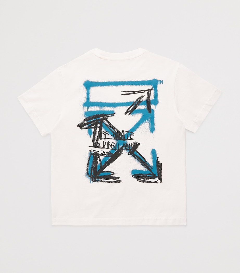 Off-White Kids Cotton Arrow T-Shirt (4-12+ Years) White Image 2