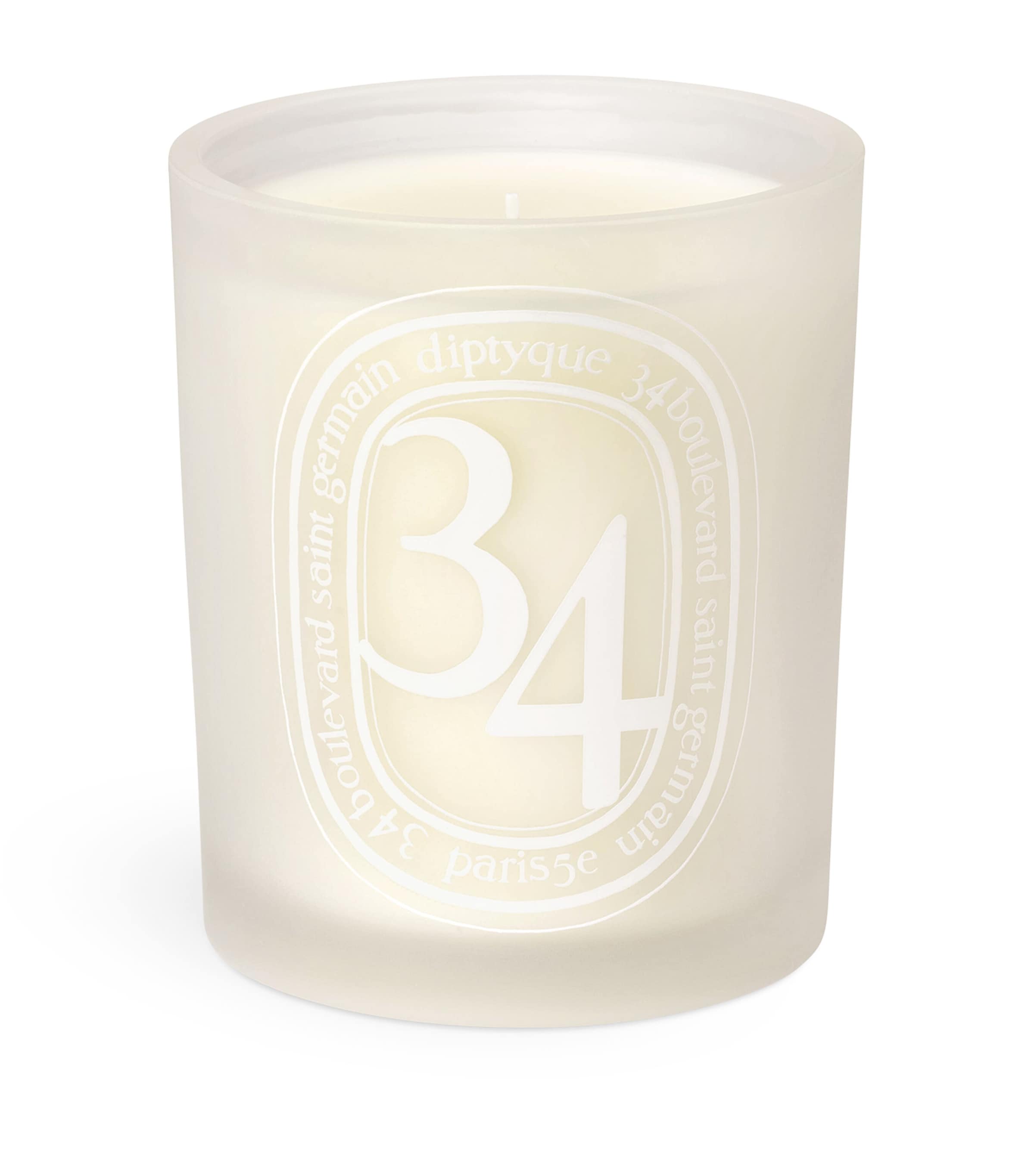 Diptyque 34 Boulevard Saint Germain Candle In White