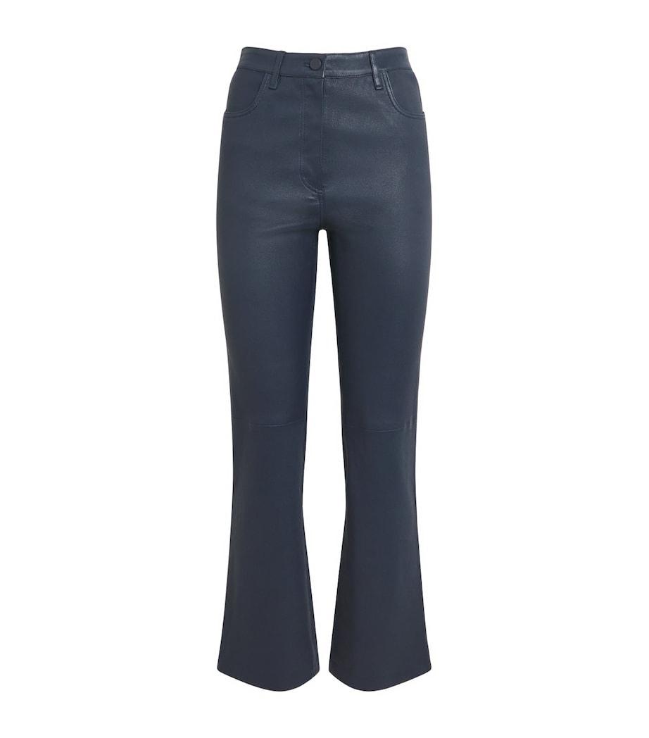 Leather Stretch Duke Trousers INDIGO Image 1