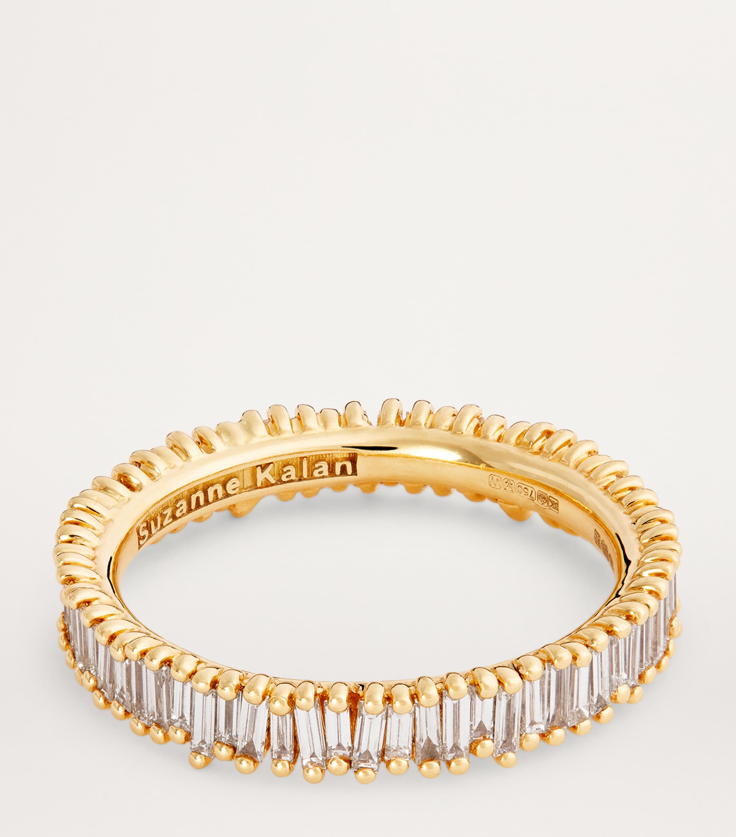 Mini Yellow Gold and Diamond Classic Eternity Ring 18K YG/WD Image 4