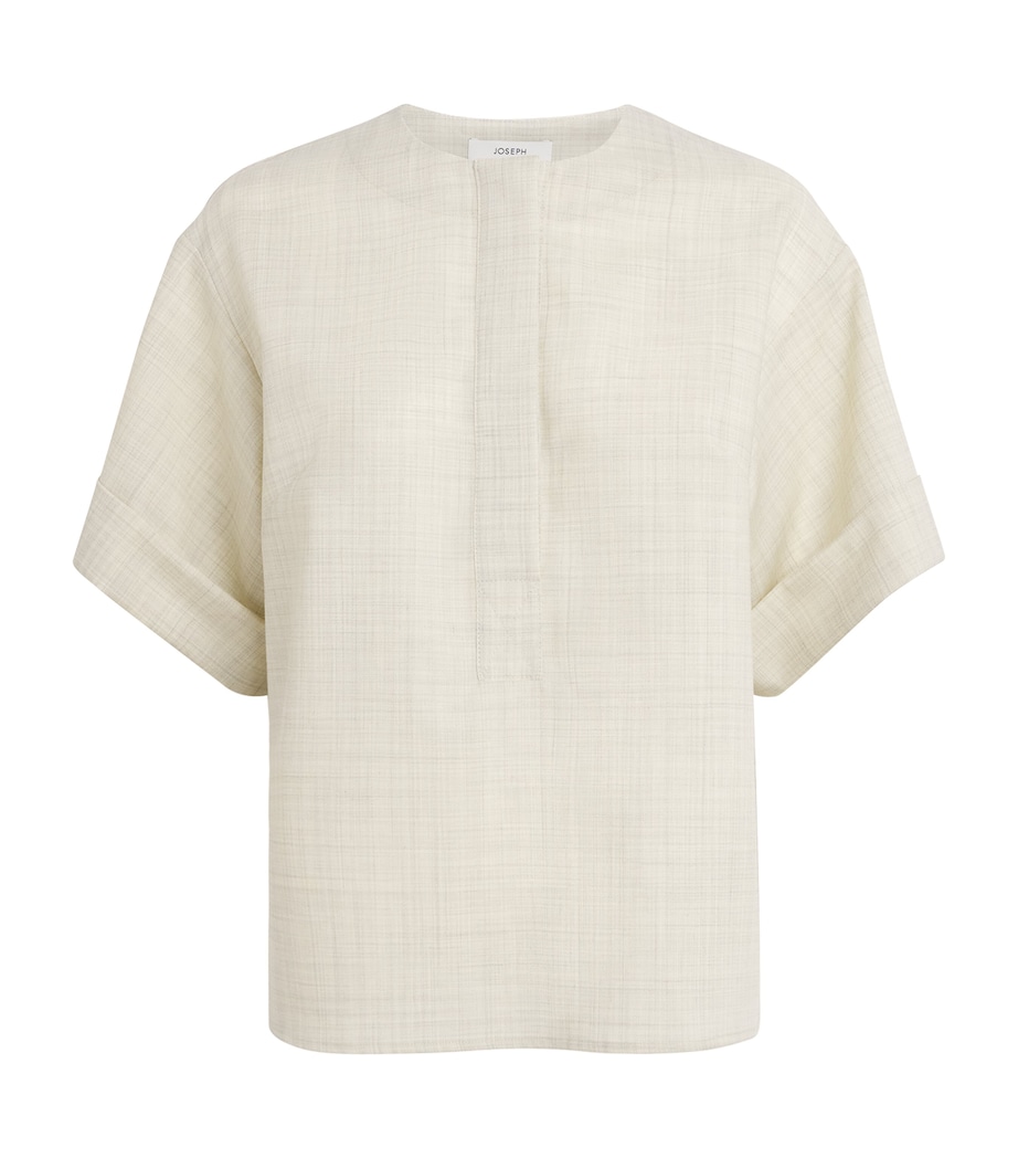 Virgin Wool Yani Blouse MARBLE MELANGE Image 1