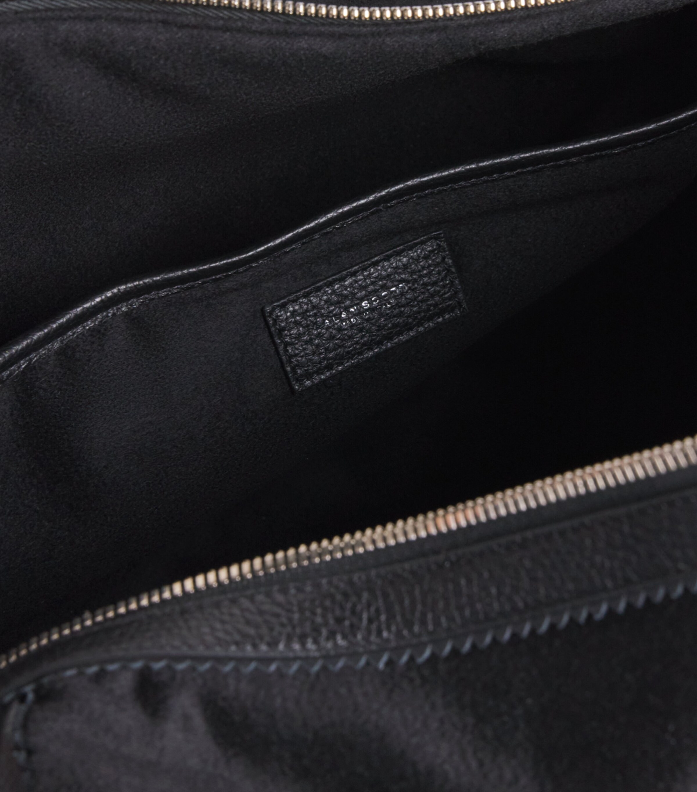 Alan Scott Deerskin Duffle Bag Black/black Image 5