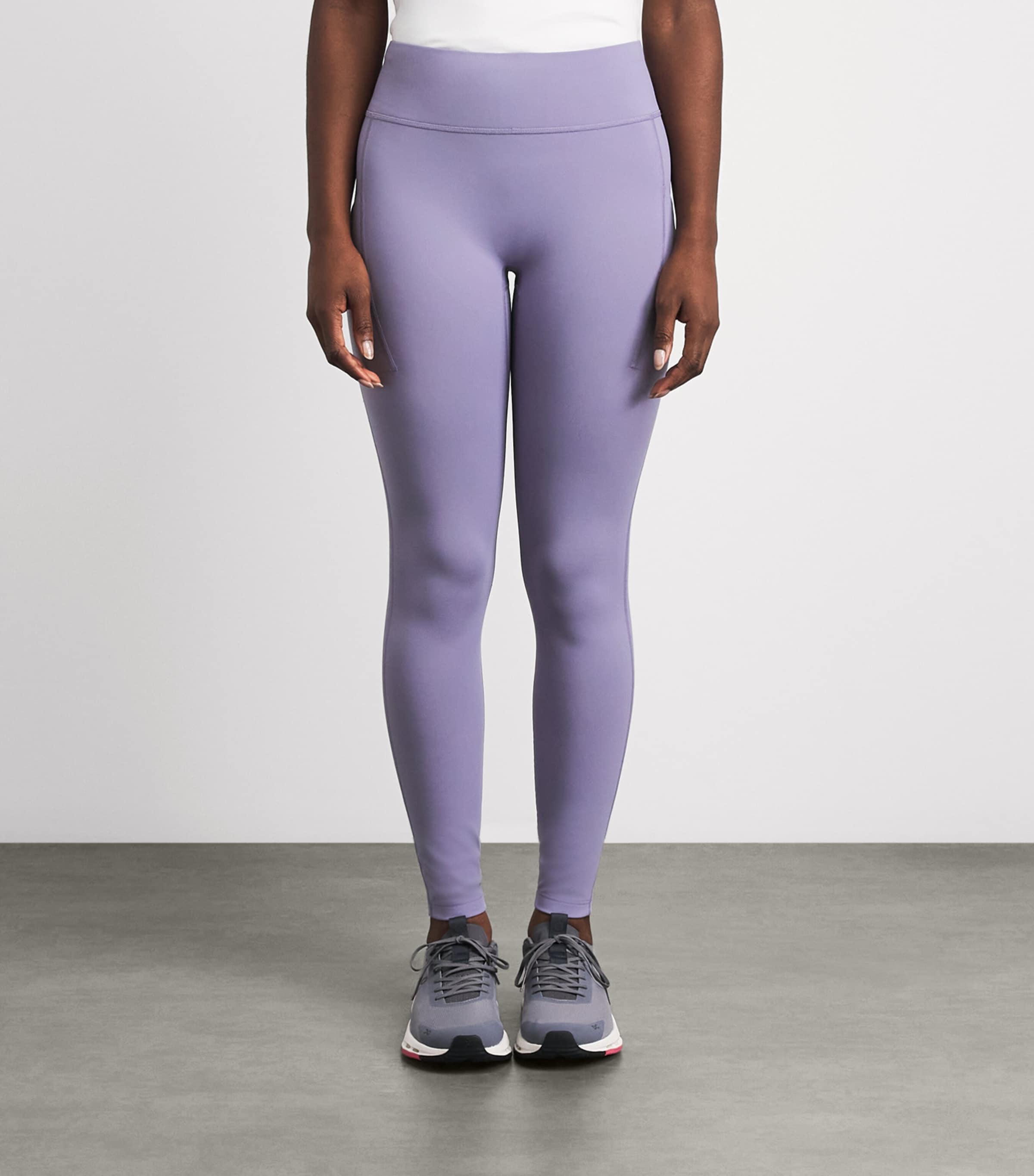 On Womens Winter Performance Leggings Mallow Image 4