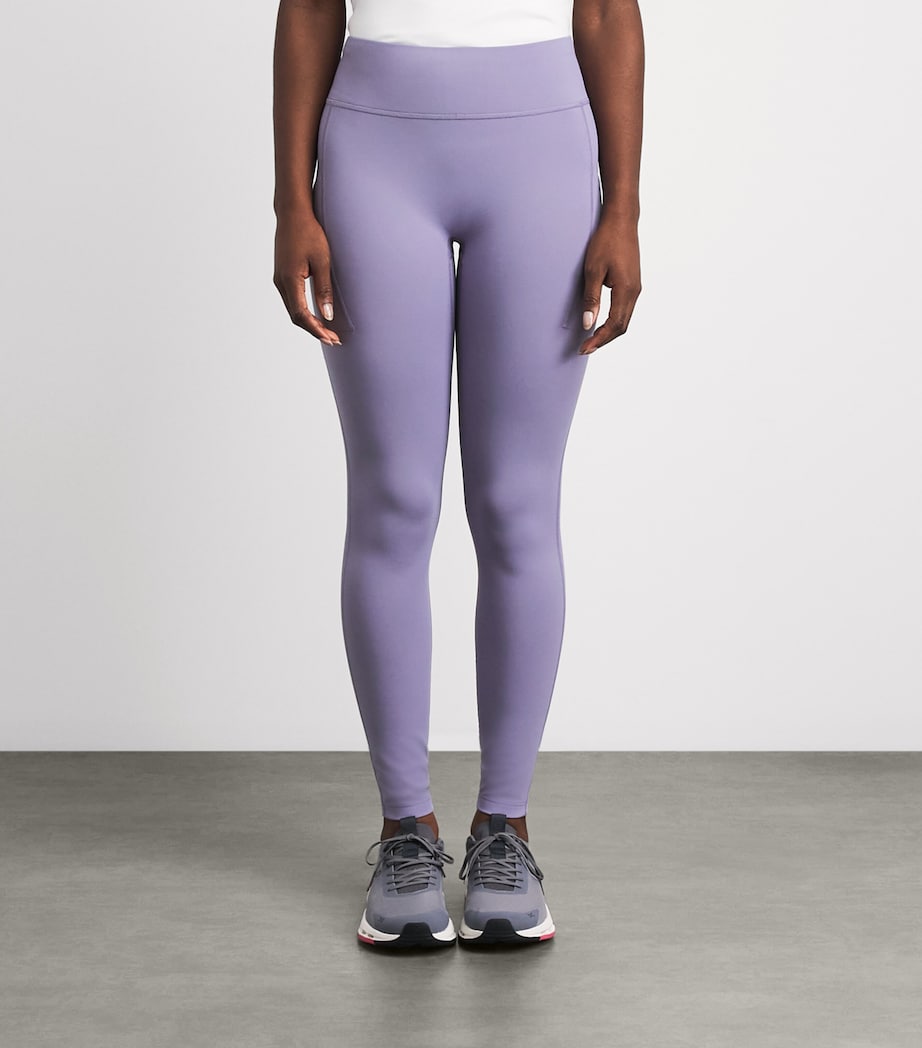 On Womens Winter Performance Leggings Mallow Image 4