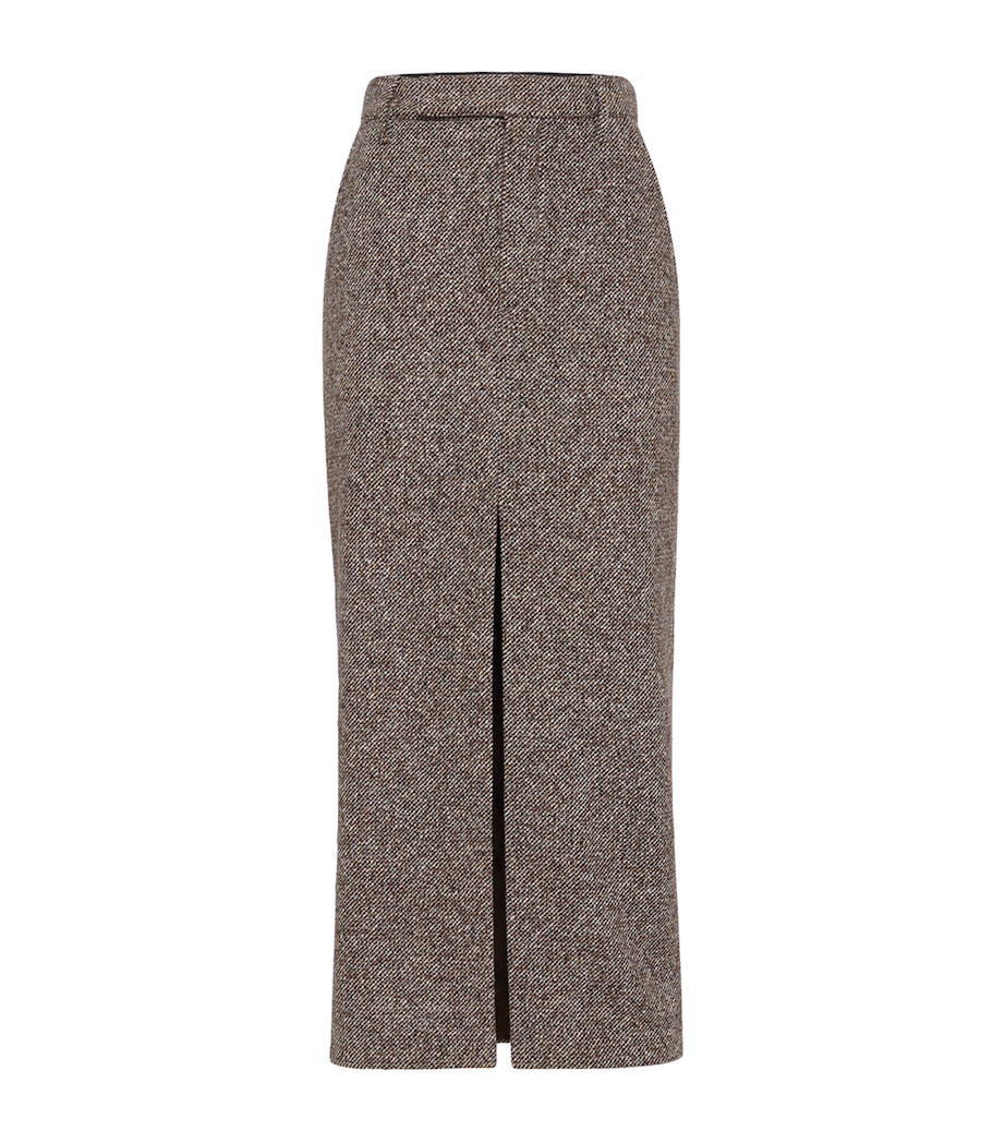 Wool-Silk Mélange Pencil Skirt C6321 Image 1