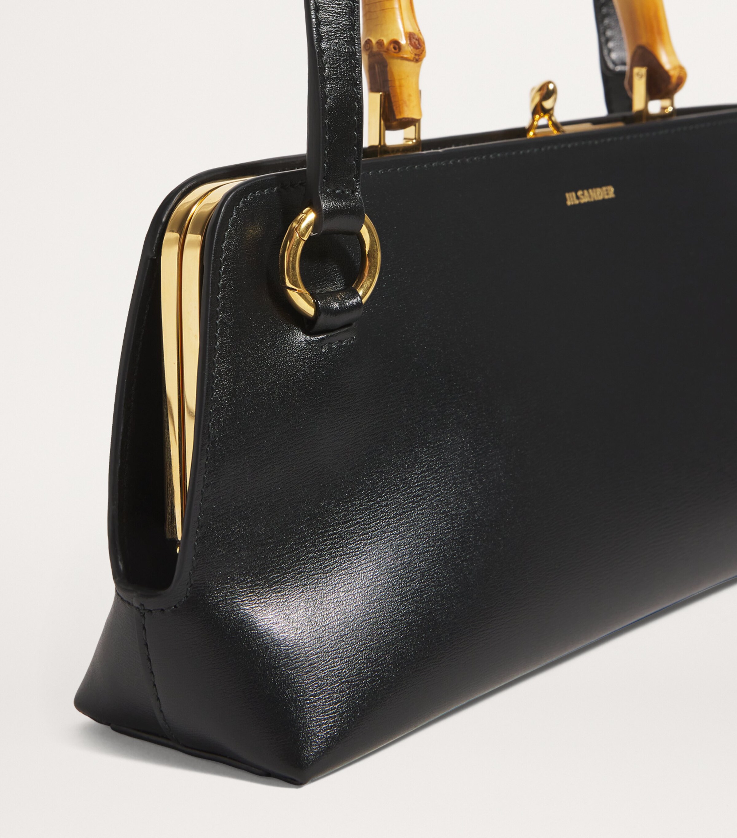 Jil Sander Leather Goji Top-Handle Bag | Harrods US