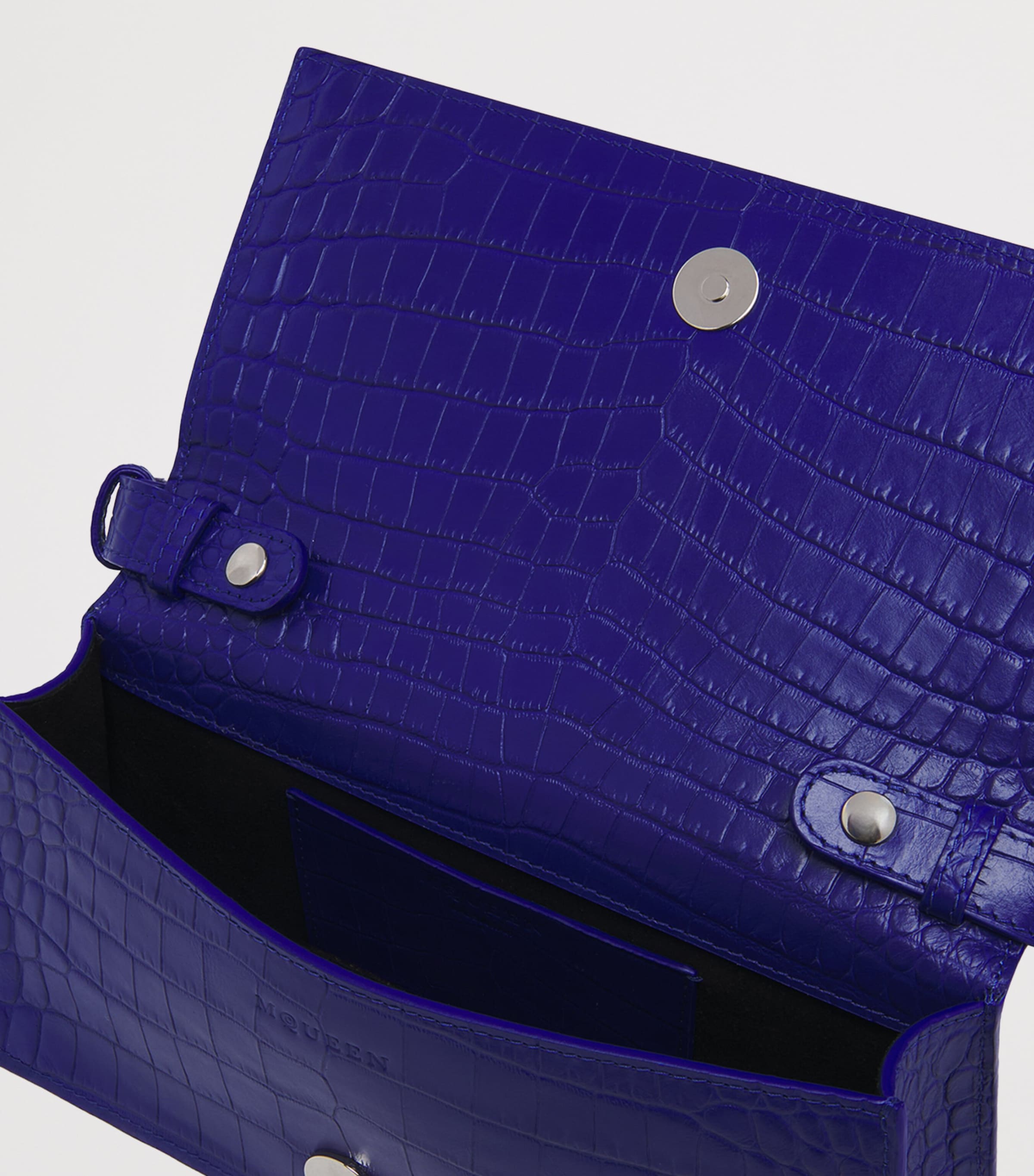 Leather Skull Four-Ring Top-Handle Bag 4134 Image 6