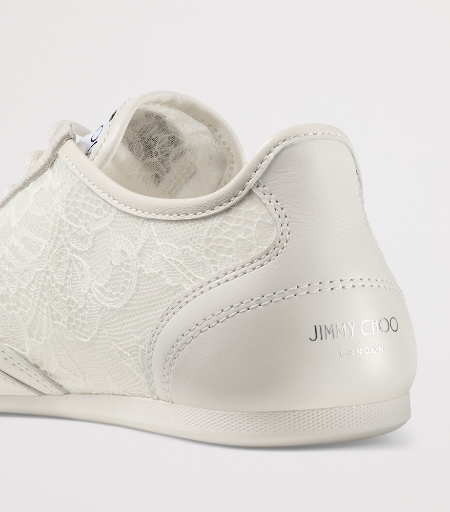 Sunny F Leather-Lace Sneakers V LATTE MIX Image 5