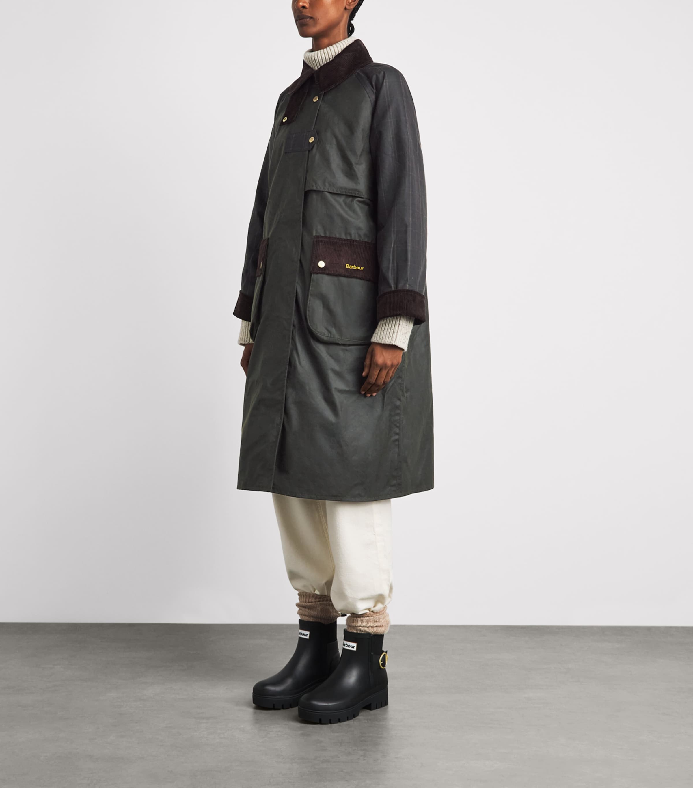 Barbour Green Waxed Cotton Kirklees Jacket | Harrods US