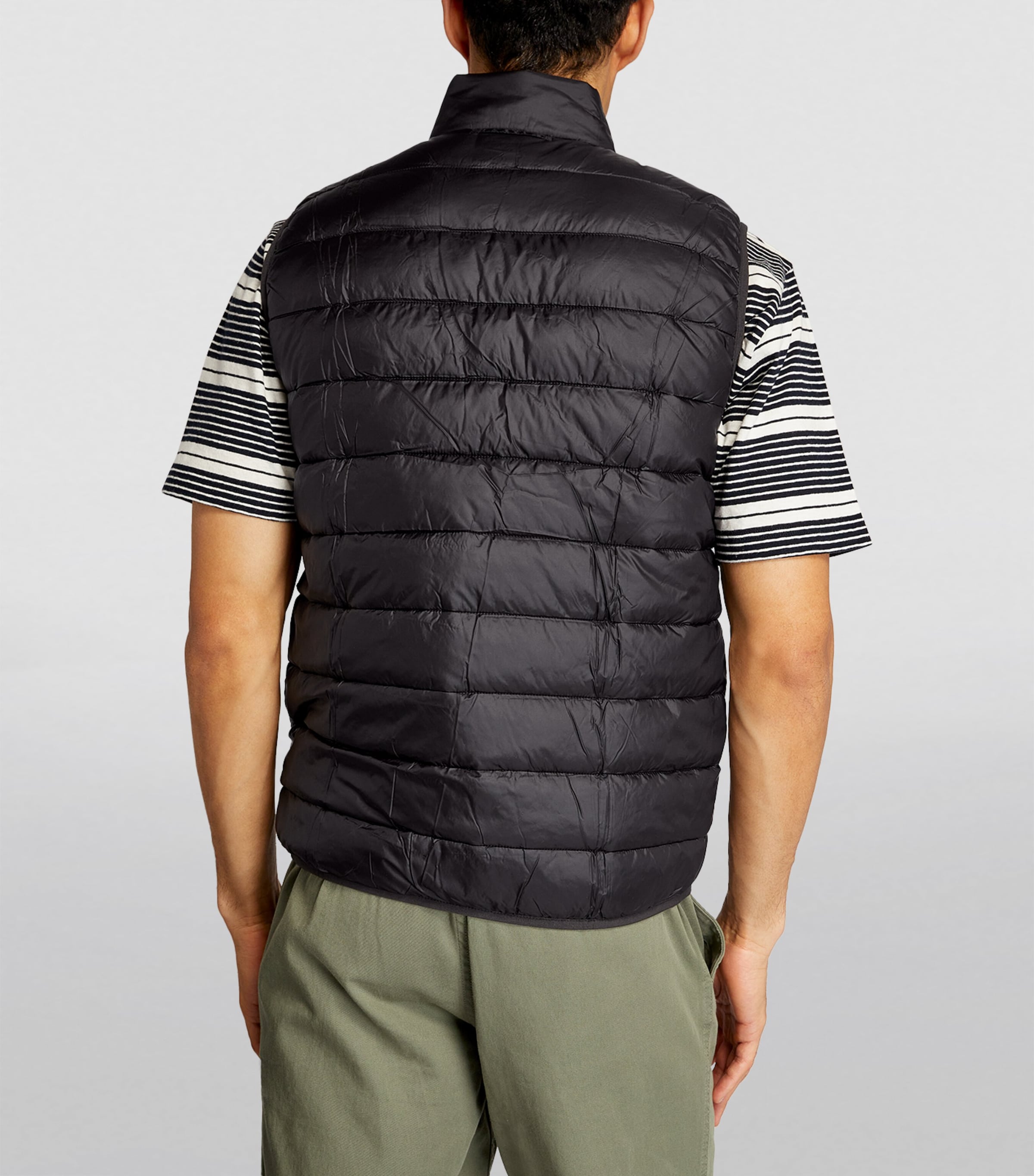Quilted Bretby Gilet BLACK Image 3