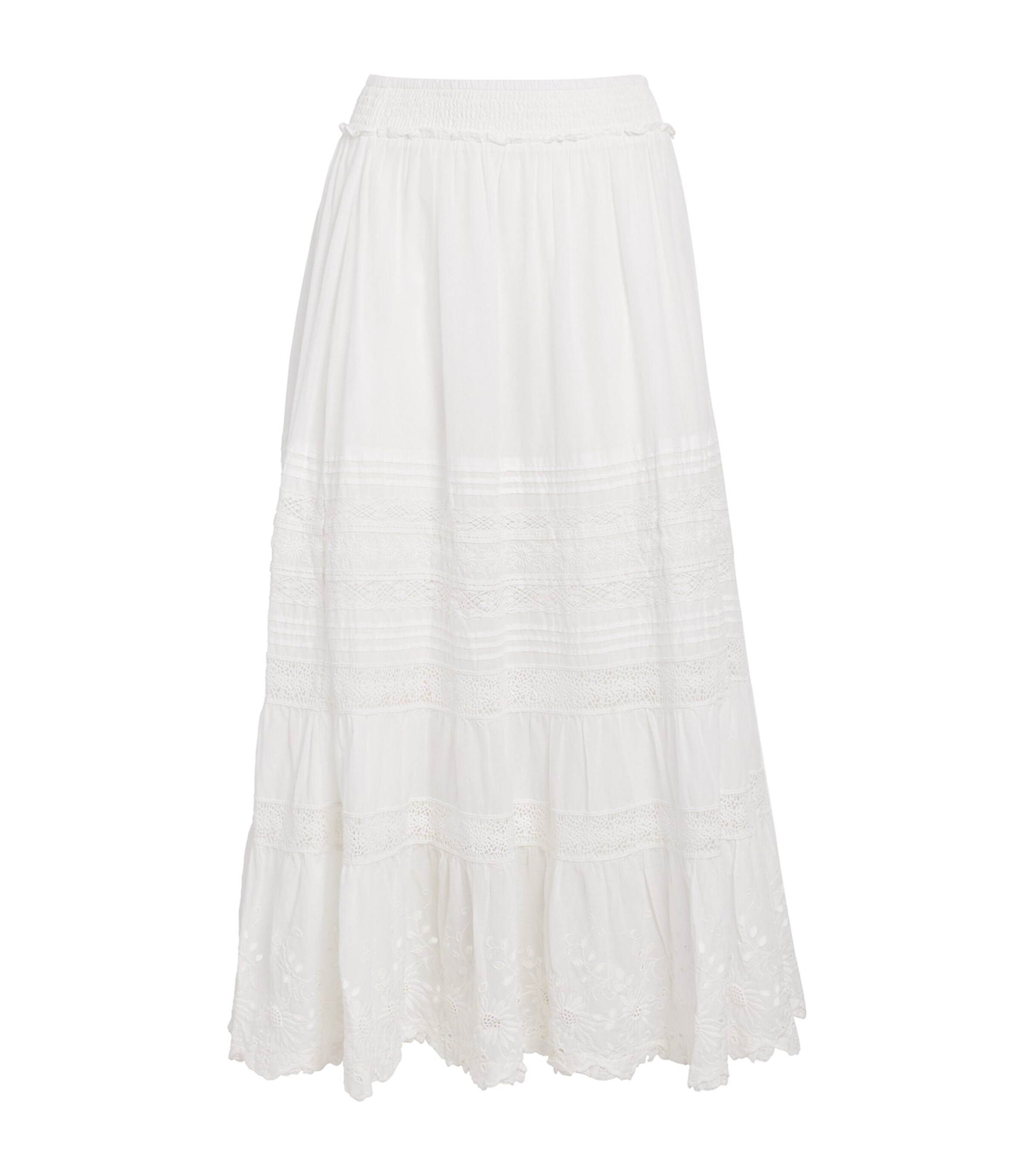 スカート Polo Ralph Lauren Slightly High-Waisted Midi Cotton Skirt Polo Ralph Lauren floral-print Midi Skirt | Blue | FARFETCH