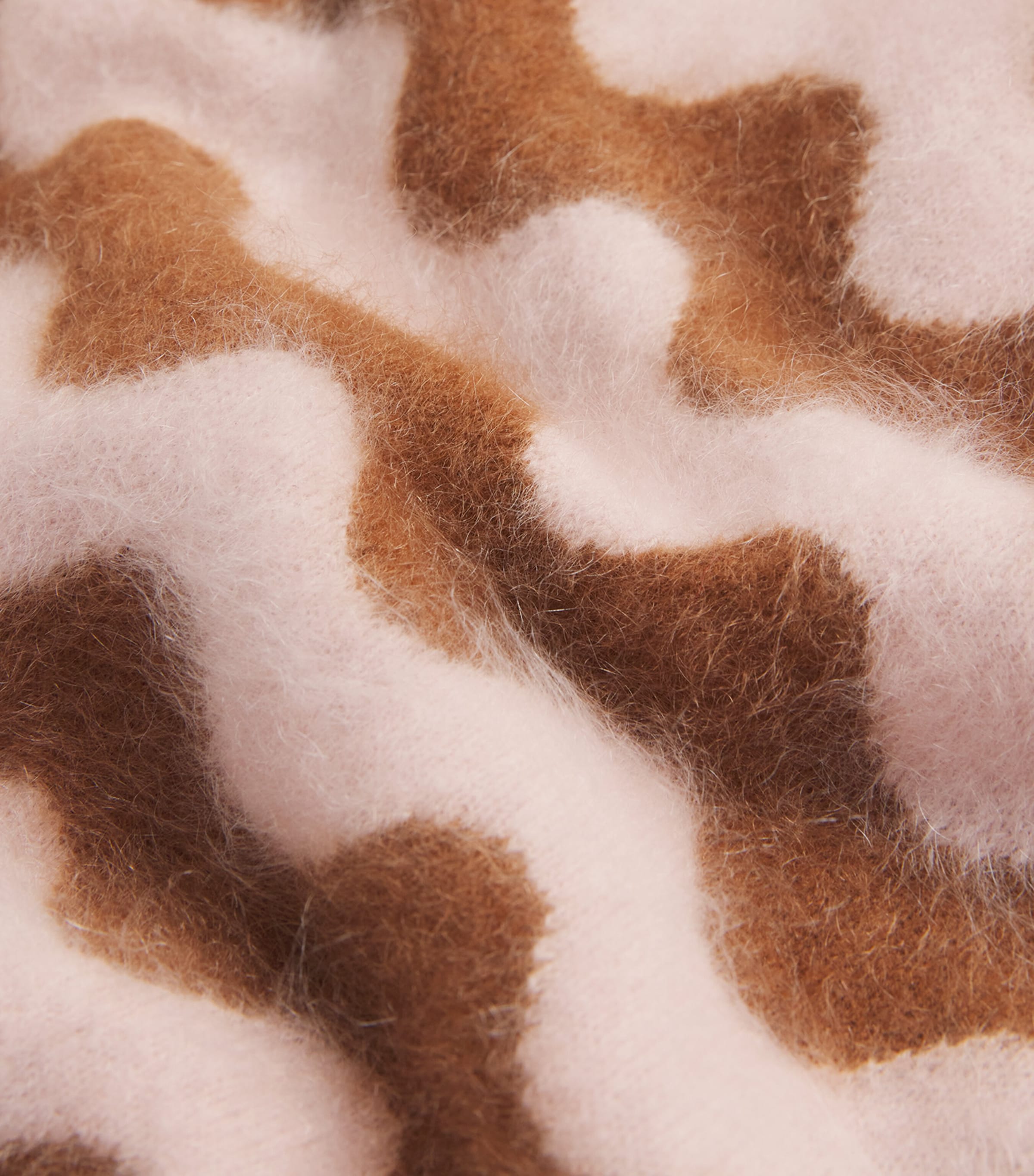 Brushed Cashmere Stripe Sweater Vest CARAMEL/SMOKE PINK Image 5