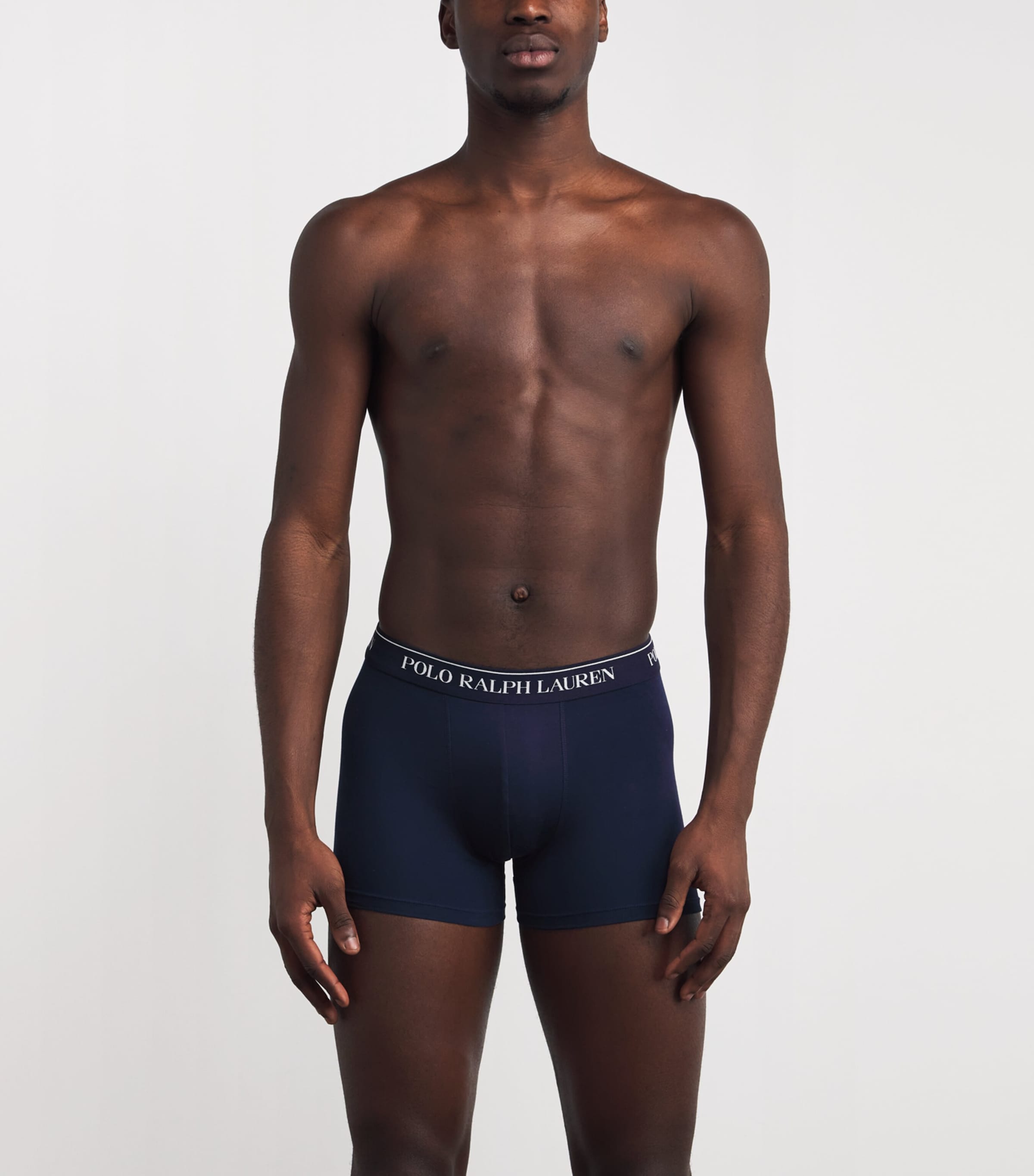 Stretch-Cotton Classic Trunks (Pack of 3) 3PK NVY/FD MINT/LAVN Image 2