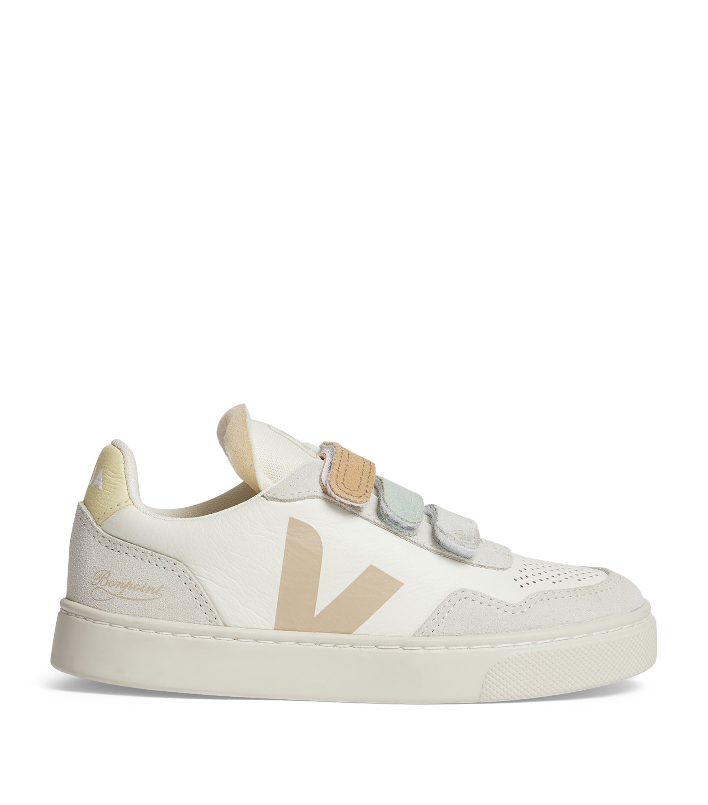 Bonpoint x VEJA Leather V90 Sneakers Blanc Naturel Image 1