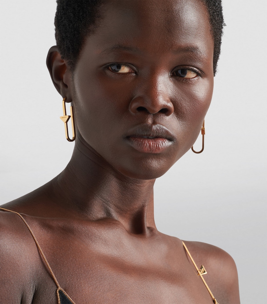 Triangle Hoop Earrings F0056 Image 3