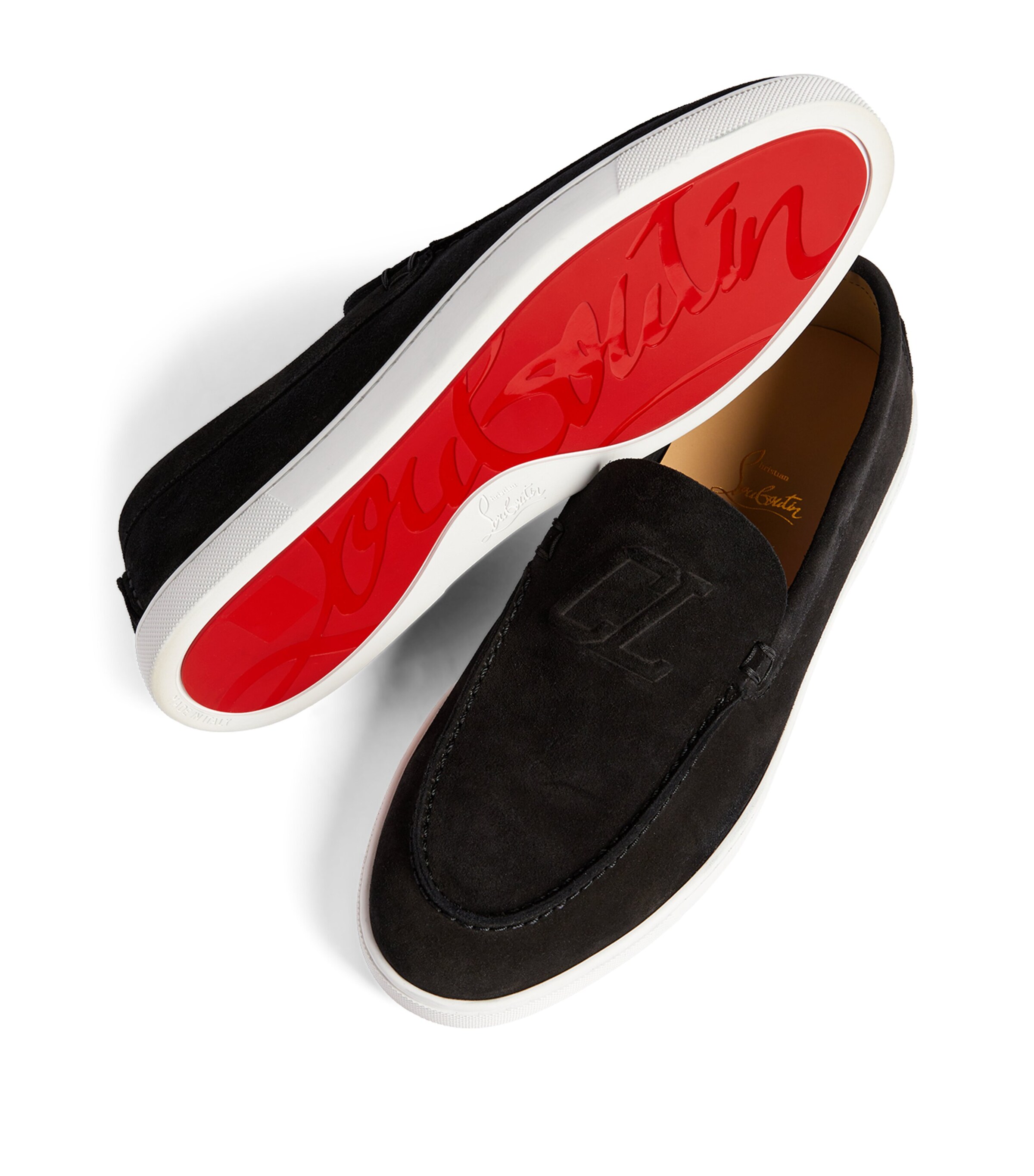 大人の色味◇Varsiboat シューズ◇Christian Louboutin Varsiboat - Boat shoes - Leather - Black - Men - Christian