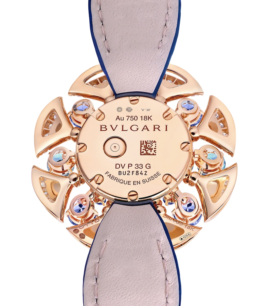 Rose Gold, Diamond, Topaz and Tanzanite Divas' Dream Watch 33mm MOTHER OF PEARL Image 3