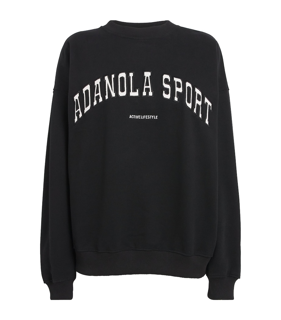 Organic Cotton Logo Sweatshirt BLACK Image 1