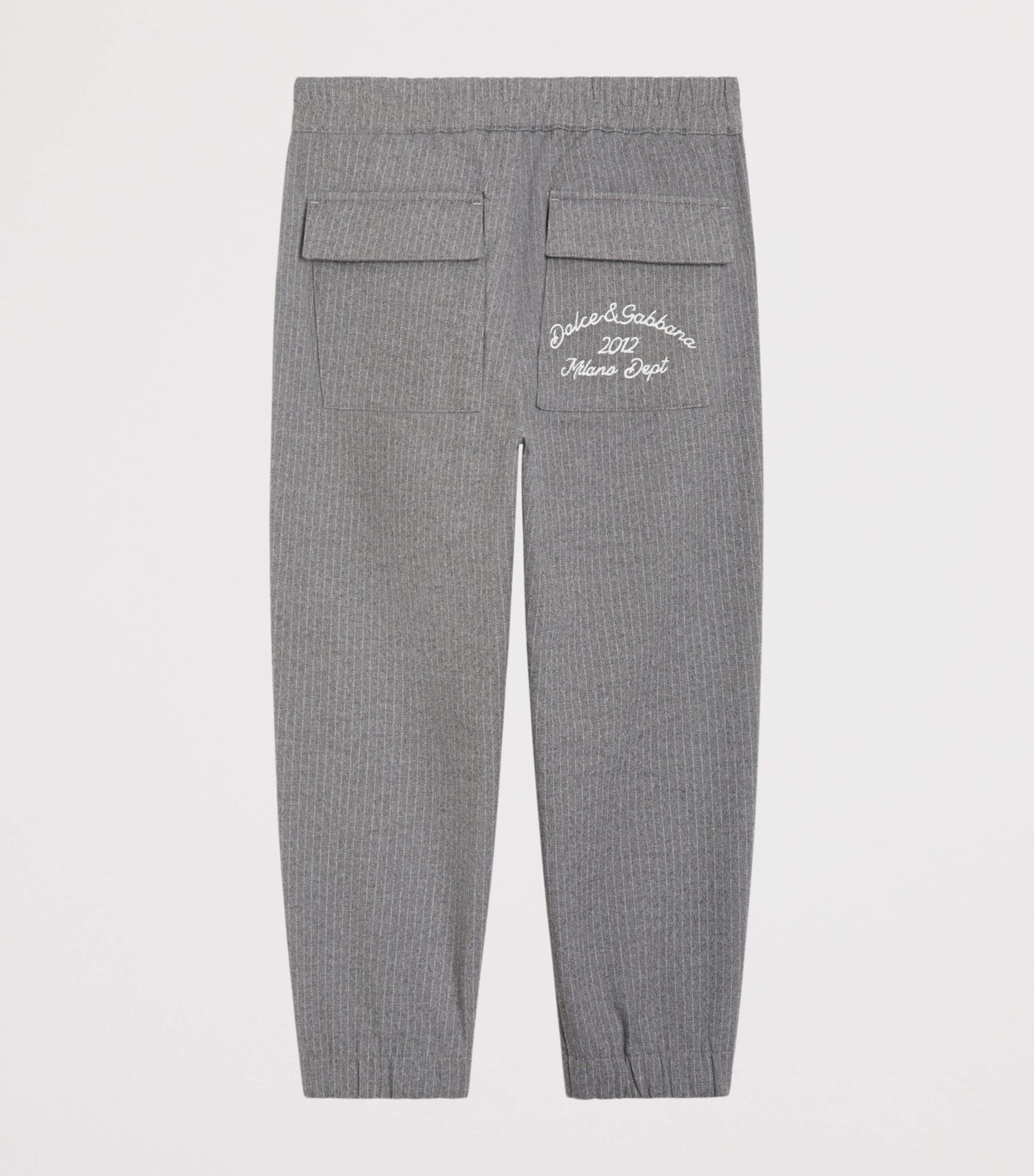 Cotton-Blend Pinstripe Sweatpants (8-12 Years) S8051-STRIPED Image 2