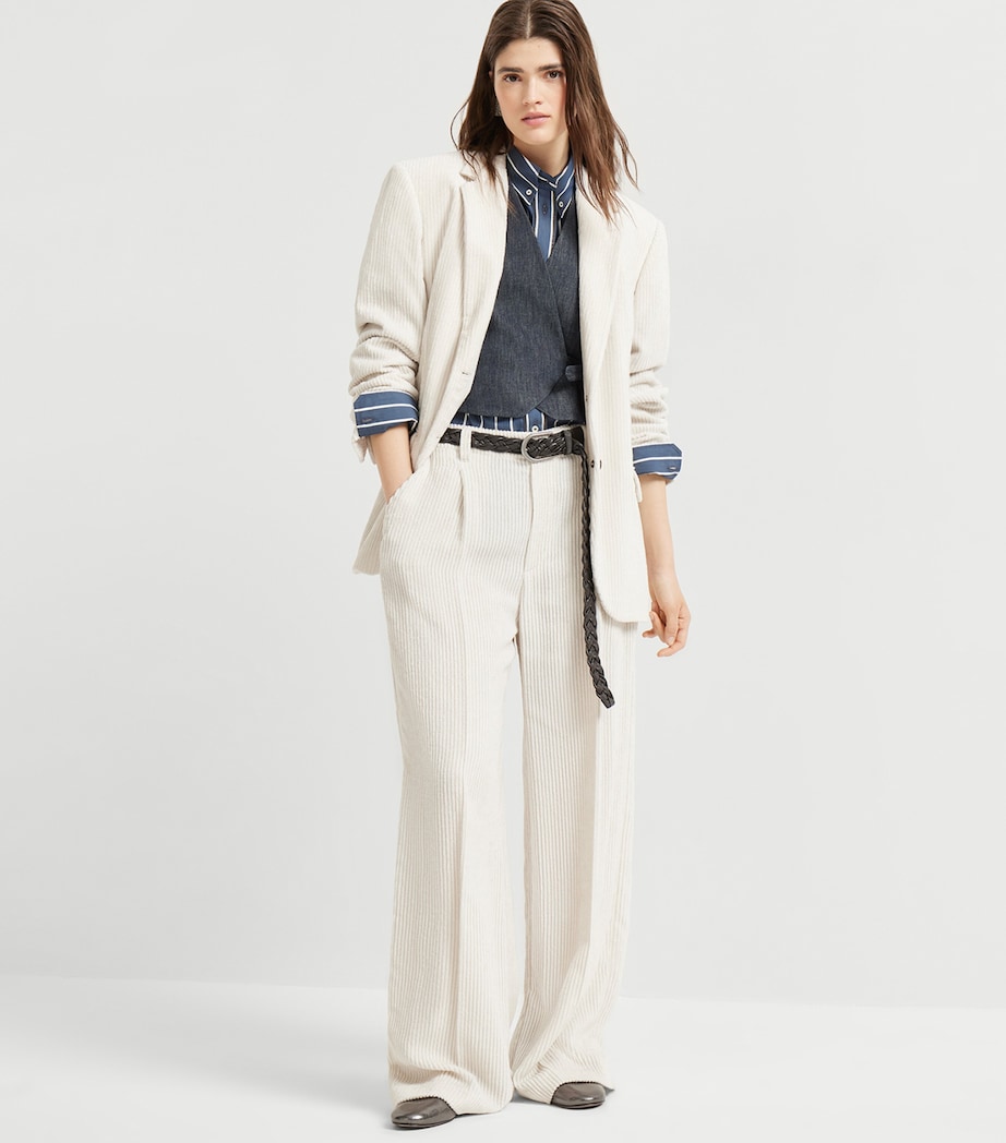 Silk-Cotton Stripe Shirt C019 Image 4