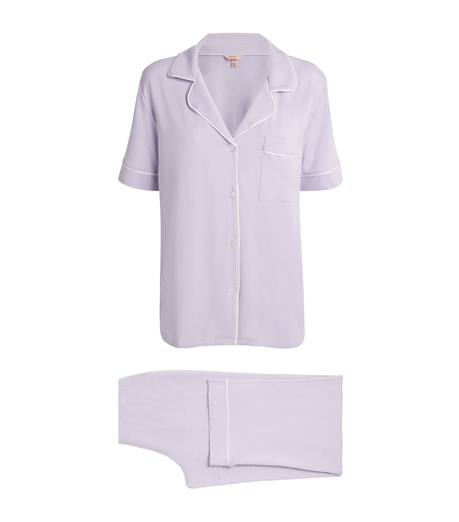 Gisele Short-Sleeve Pyjama Set THISTLE/IVORY Image 1