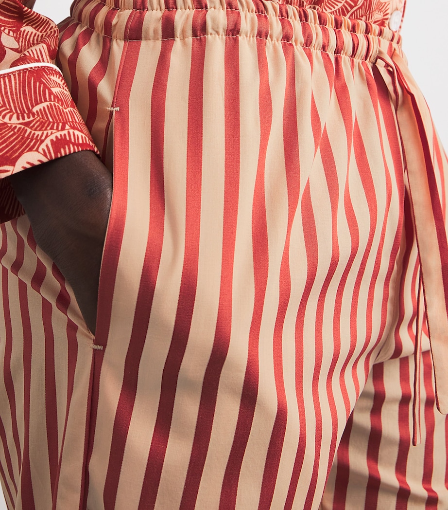 Cotton Capri Pyjama Bottoms RED/RED Image 6