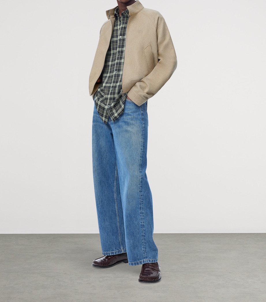 Wool-Blend Bomber Jacket BEIGE MELANGE Image 4