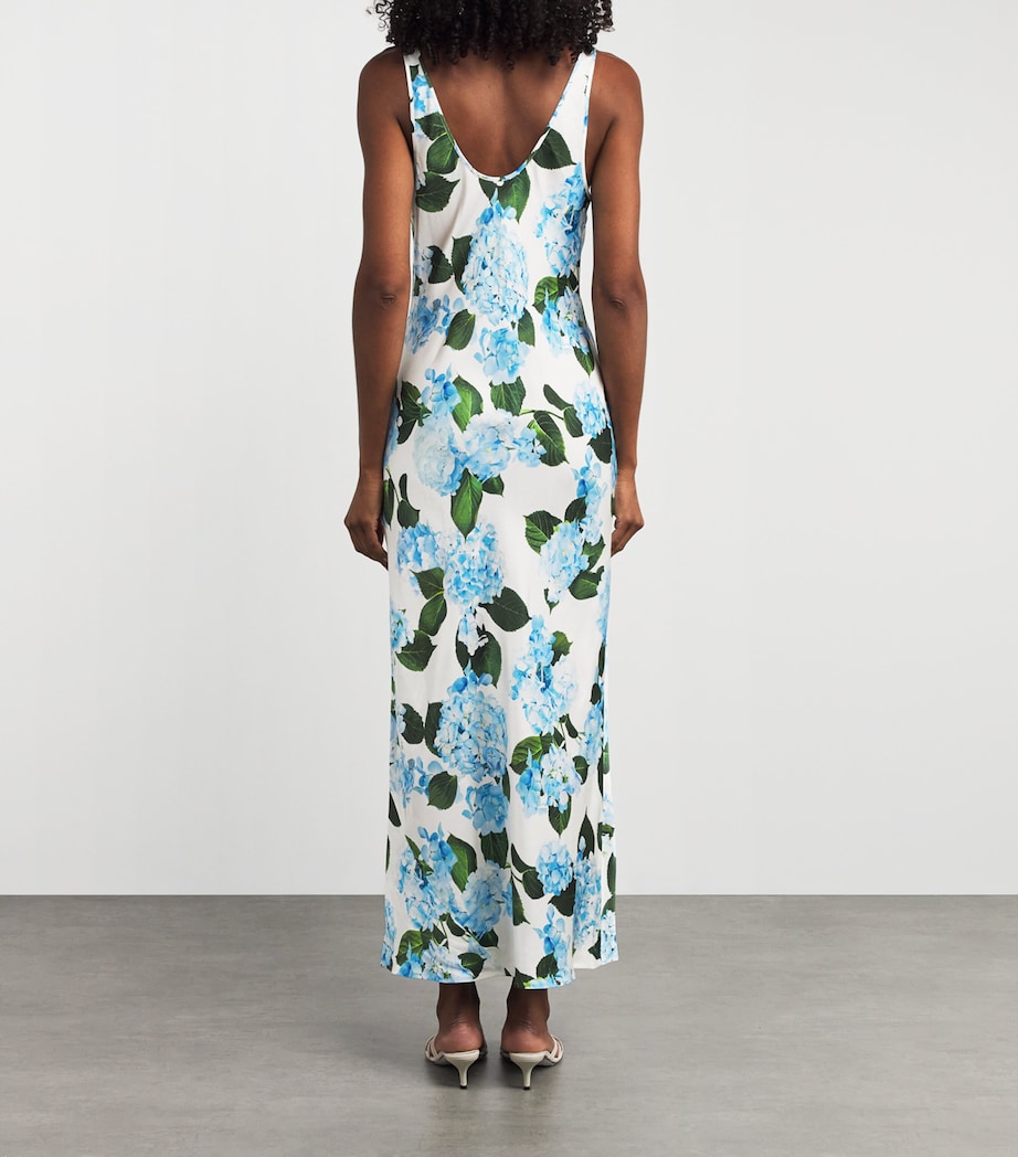 Floral Akiya Maxi Dress 61120HHX IVRY/LT BLE Image 3