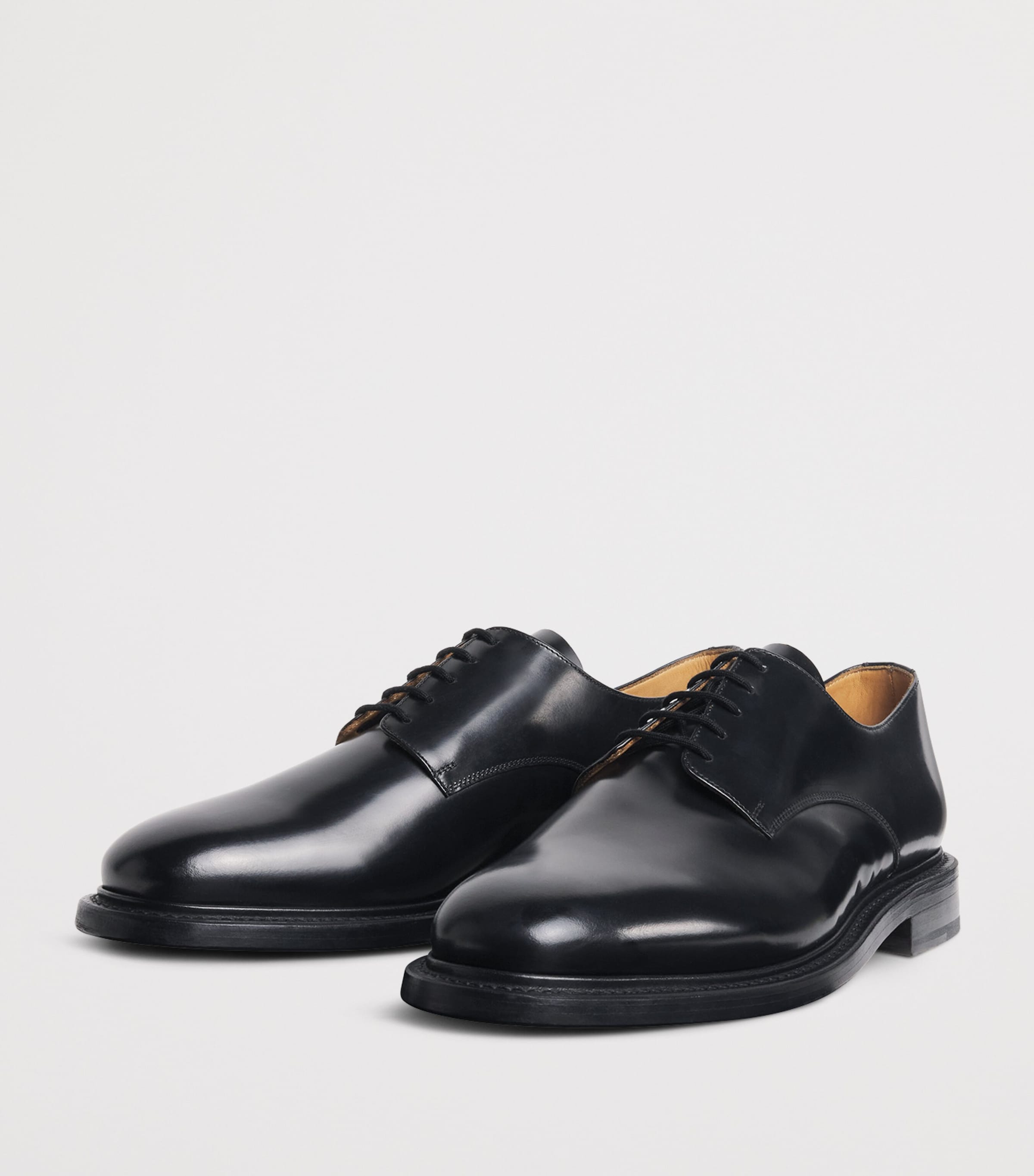 Sandro Paris Leather Derby Shoes Black Image 3