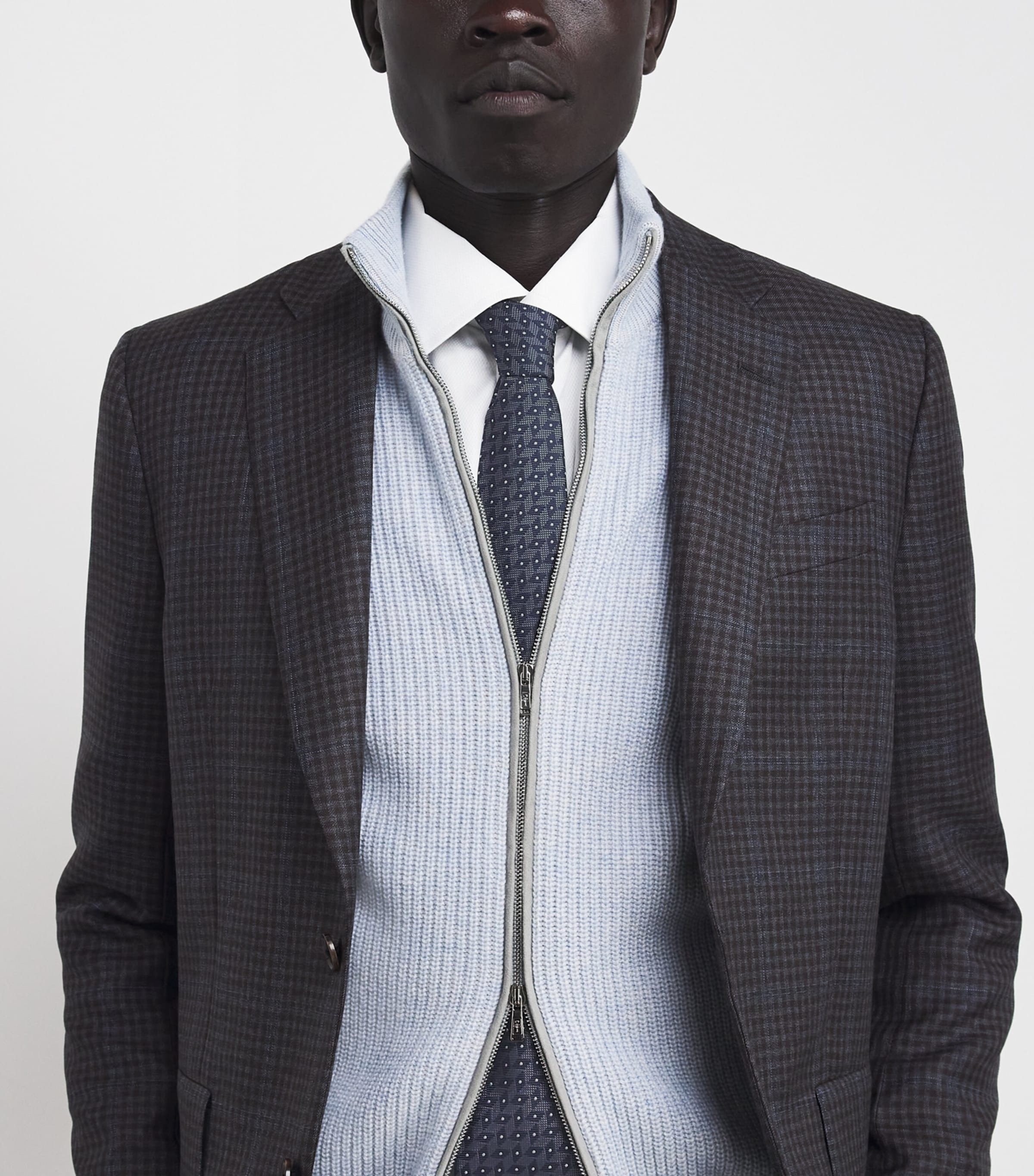 Silk Geometric Jacquard Tie FB159 Image 2